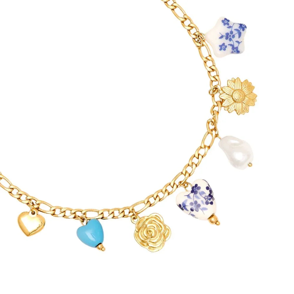 Kette Charm Fancy Blue - NK Accessoires