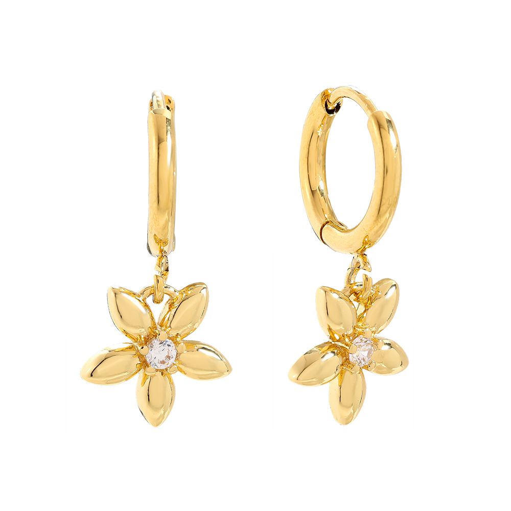 Tatlı Çiçek halka küpeler