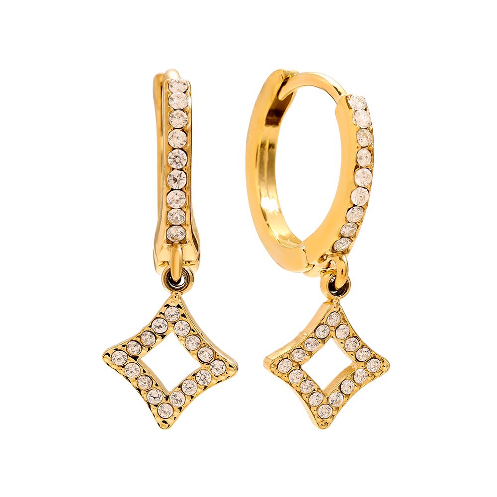 Parıltılı Halka Küpeler