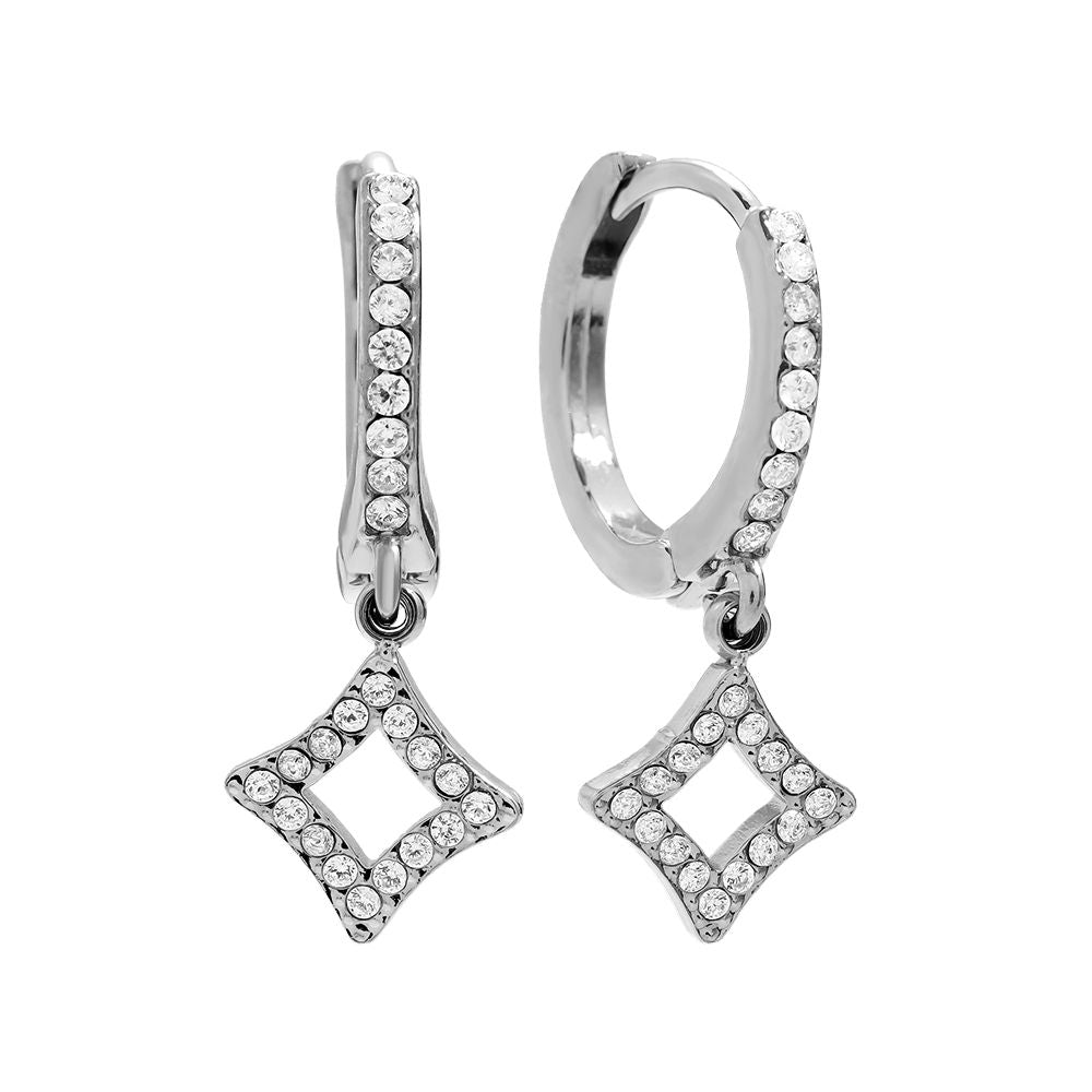 Parıltılı Halka Küpeler