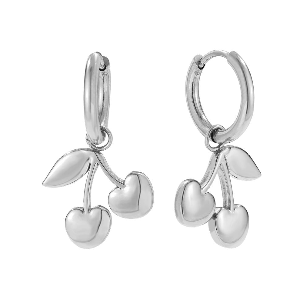 Kiraz halka küpeler