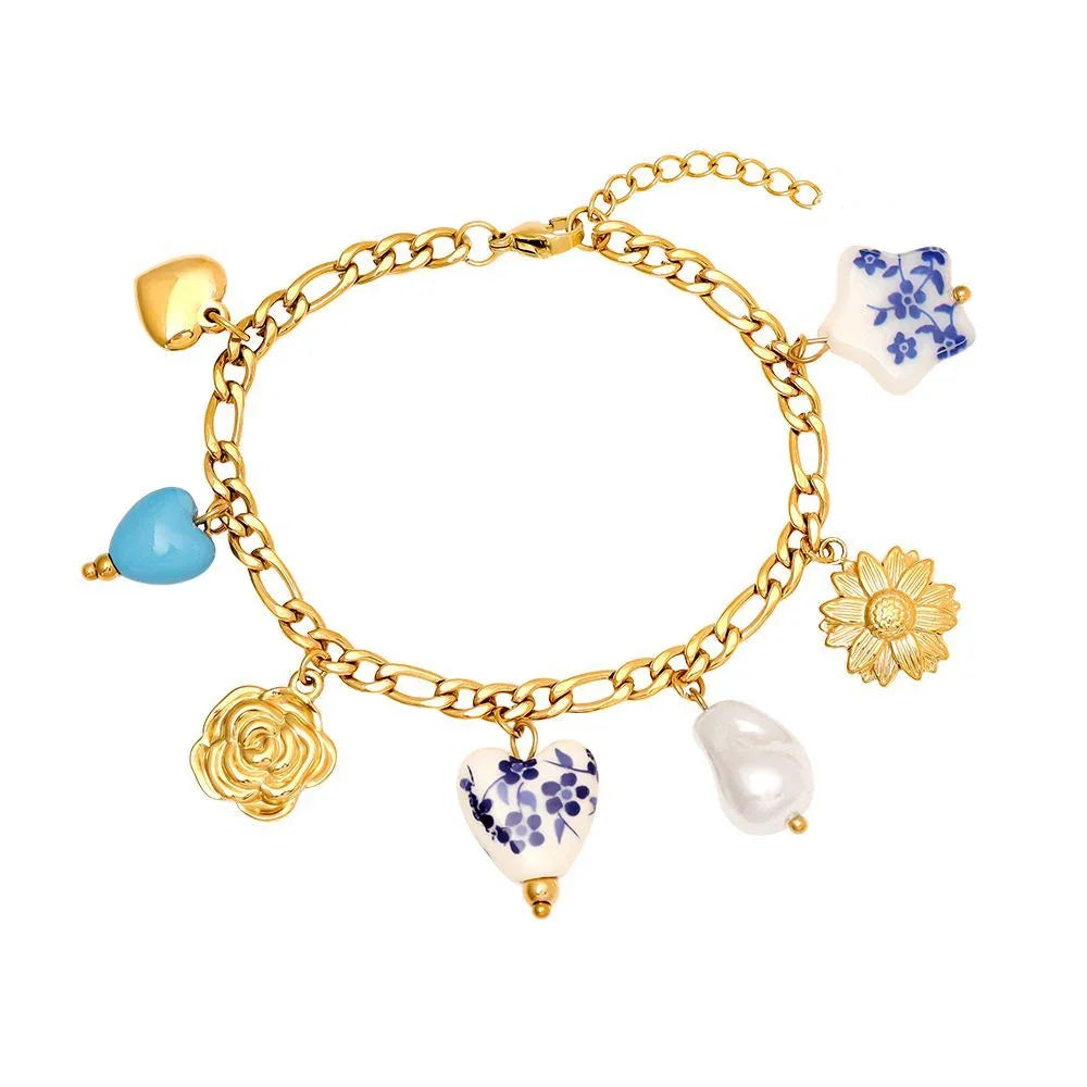 Armband Charm Fancy Blue - NK Accessoires