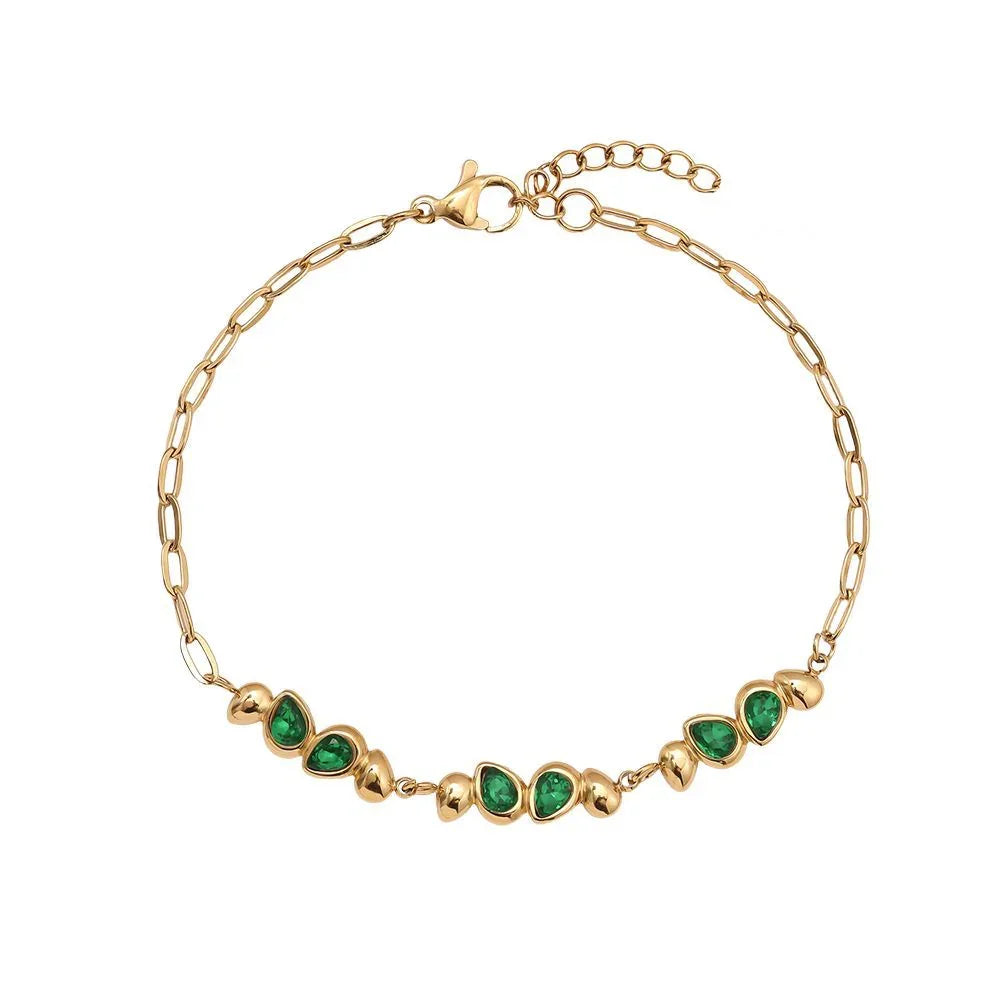 Armband Drop Diamond Green - NK Accessoires