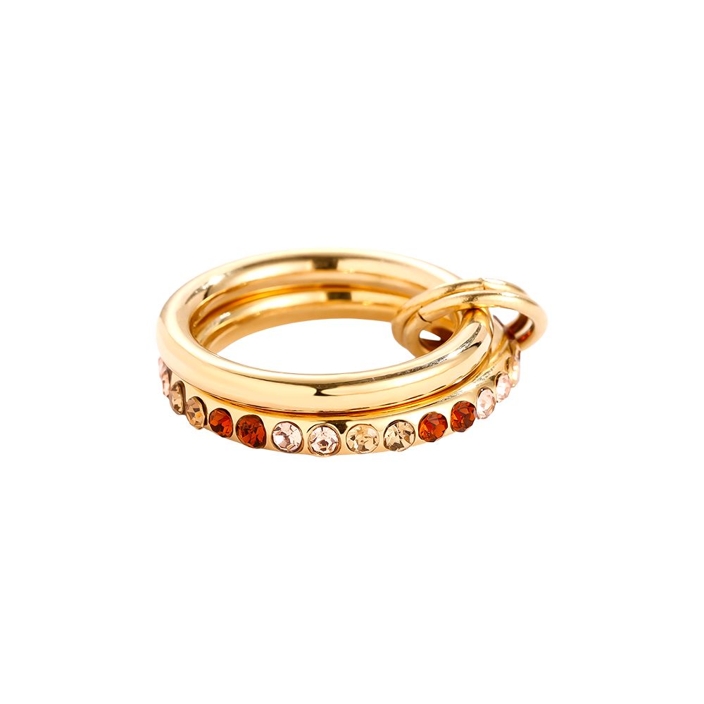 Ring Pave Flow Diamond Braun