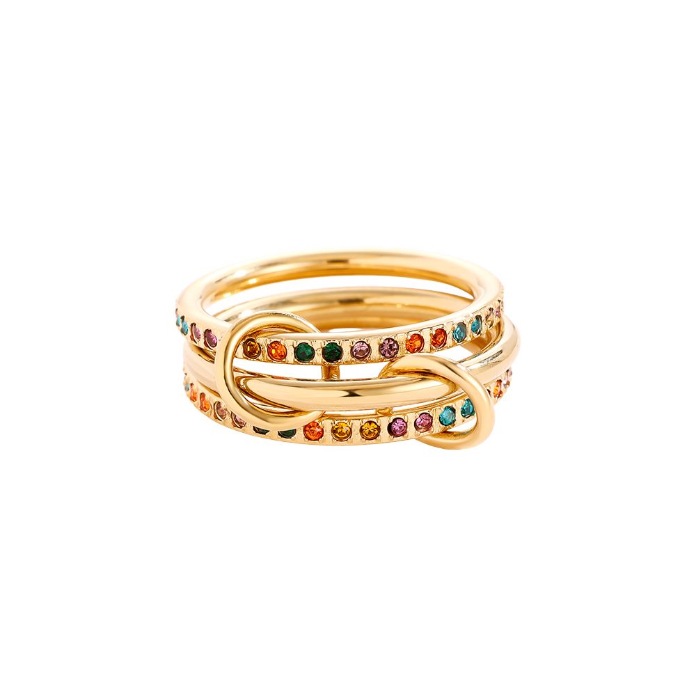 Ring Pave Multicolor