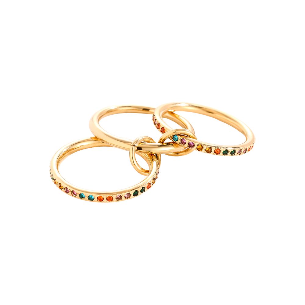 Ring Pave Multicolor