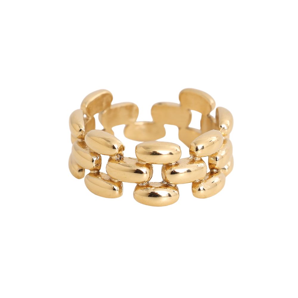 Ring Watch Band -18K vergoldet