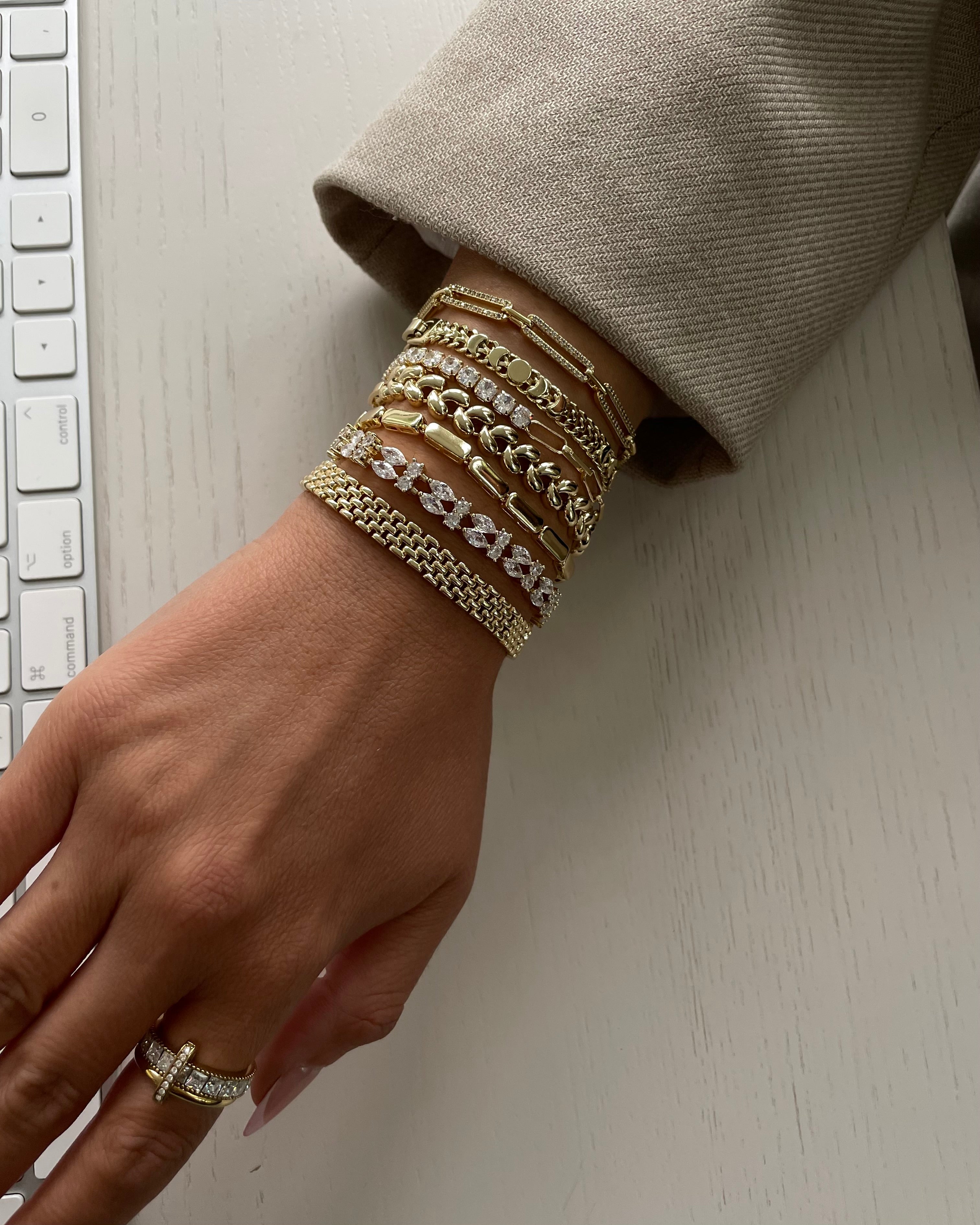 Armband VIP Chain Chic- 14K vergoldet