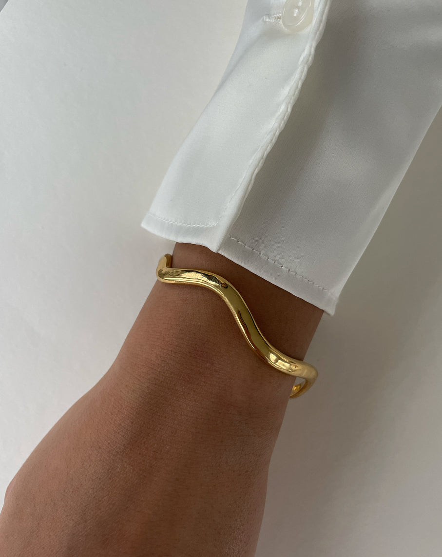 Armreif Curve Gold