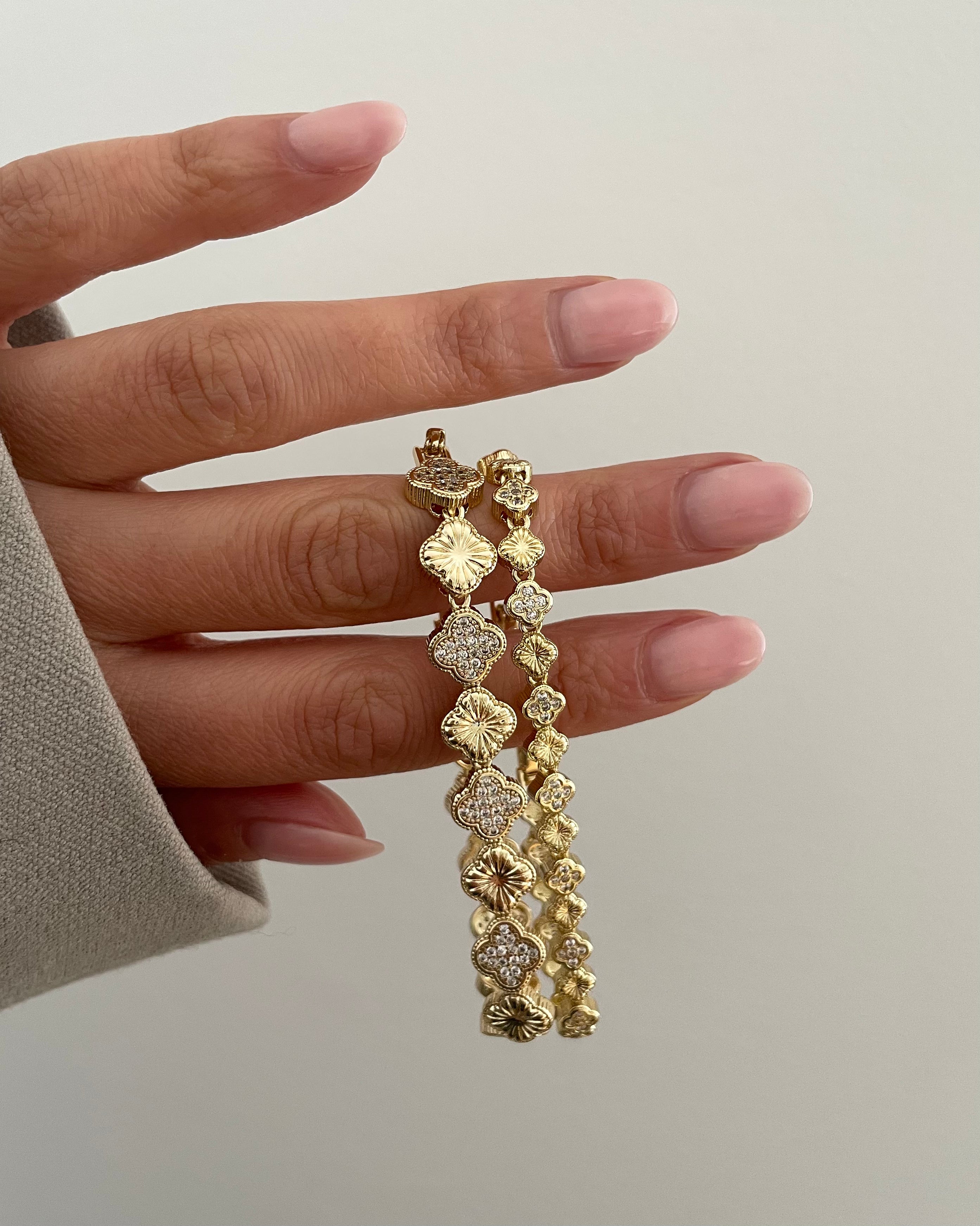 Armband VIP Clovers -14K vergoldet
