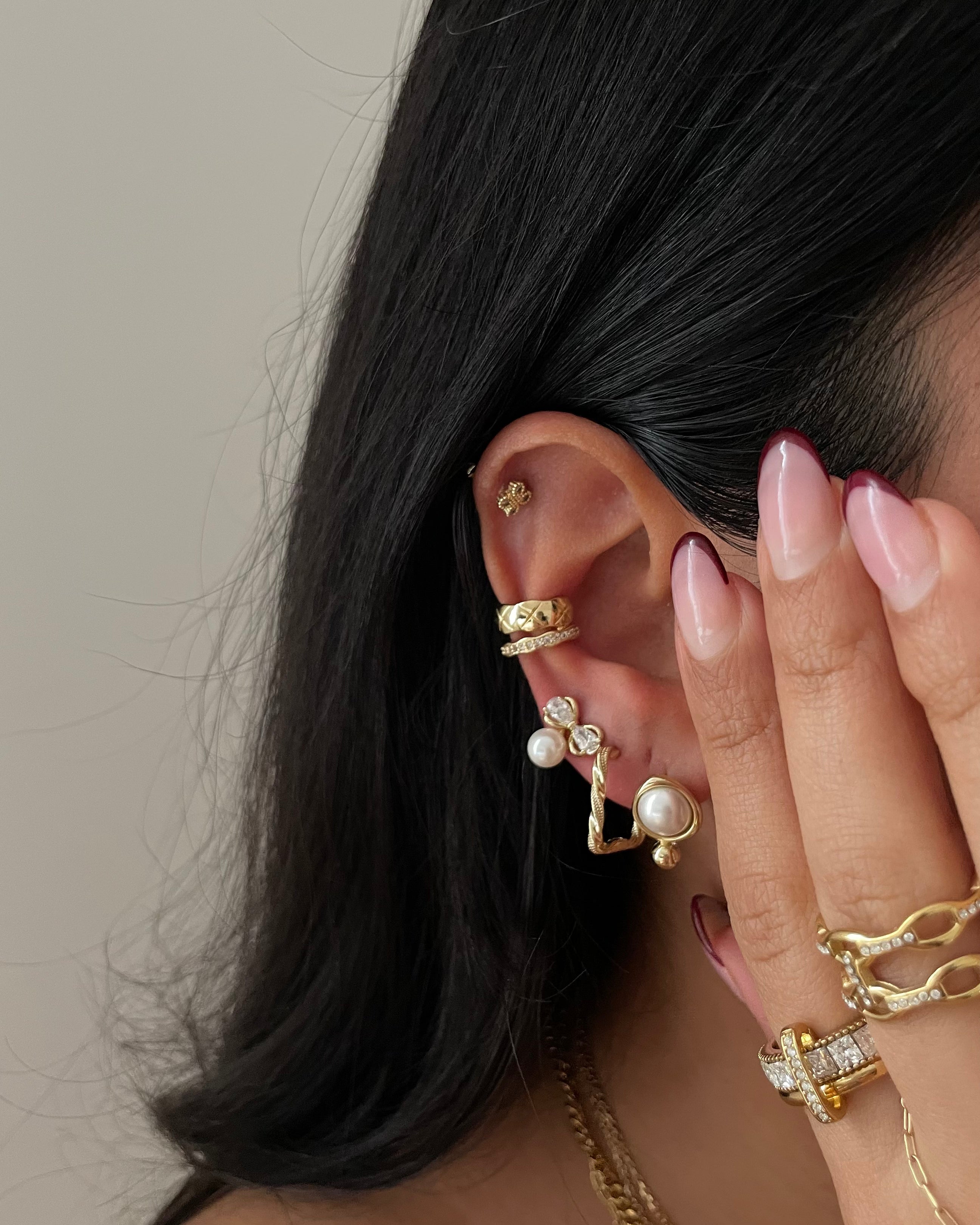 Ohrringe VIP Pearl Gold - 14K vergoldet