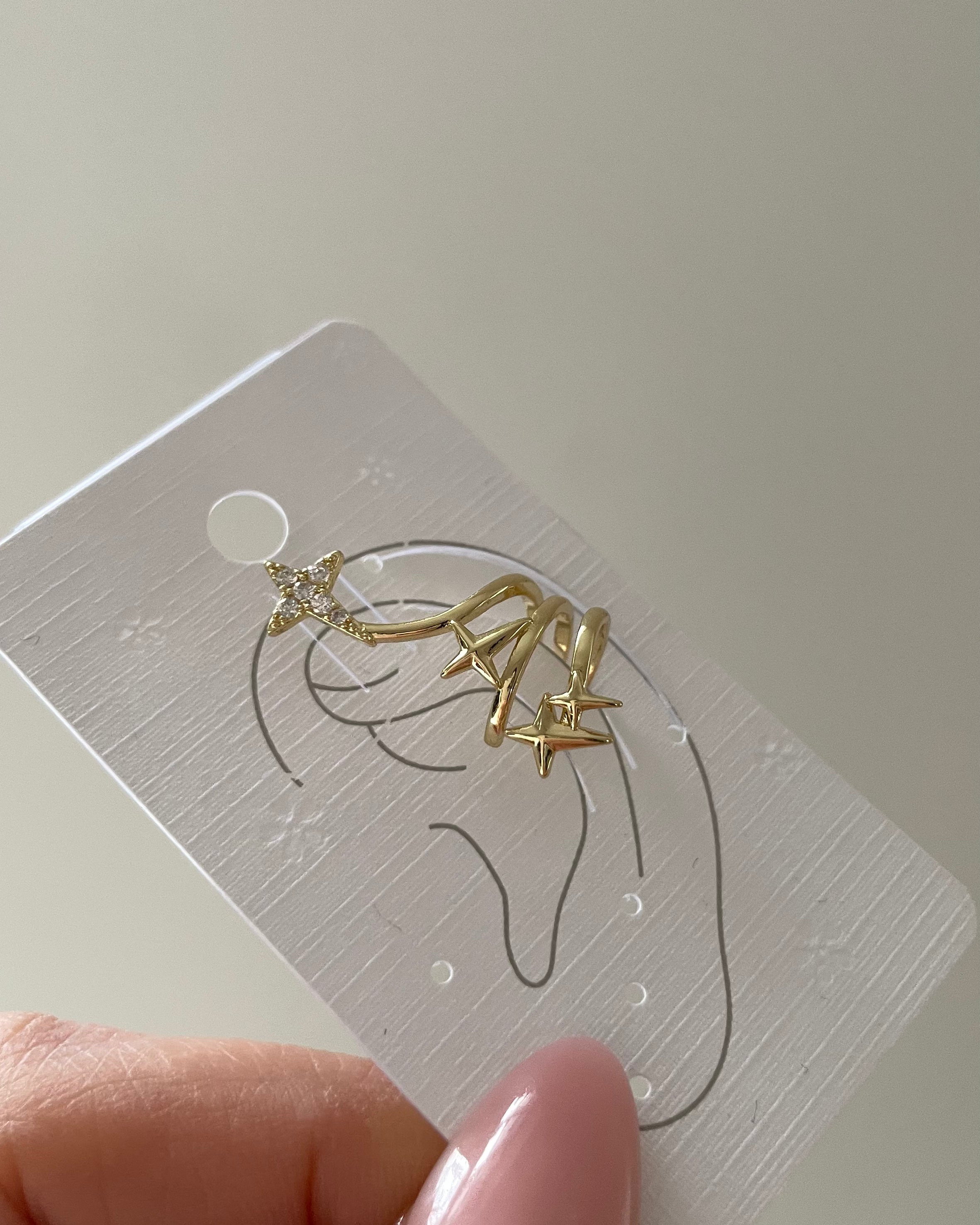 Earcuff VIP Layer North Star -14K vergoldet