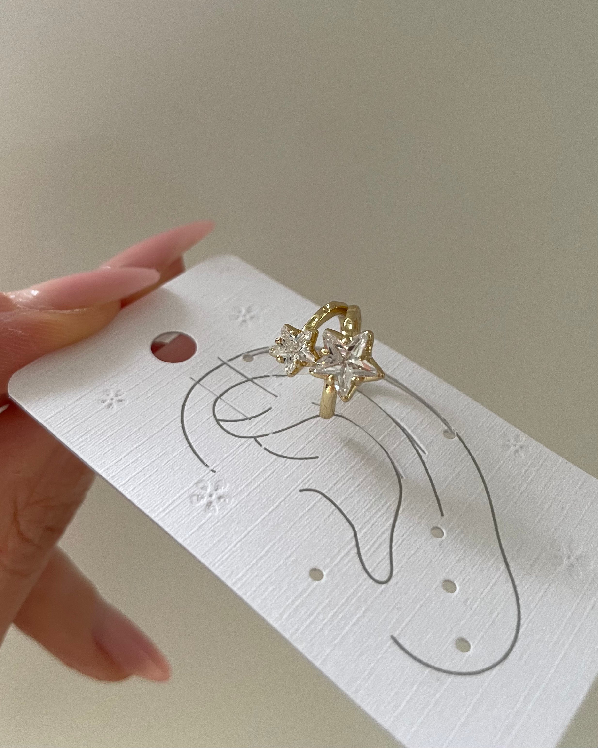 Earcuff VIP Star Bright -14K vergoldet