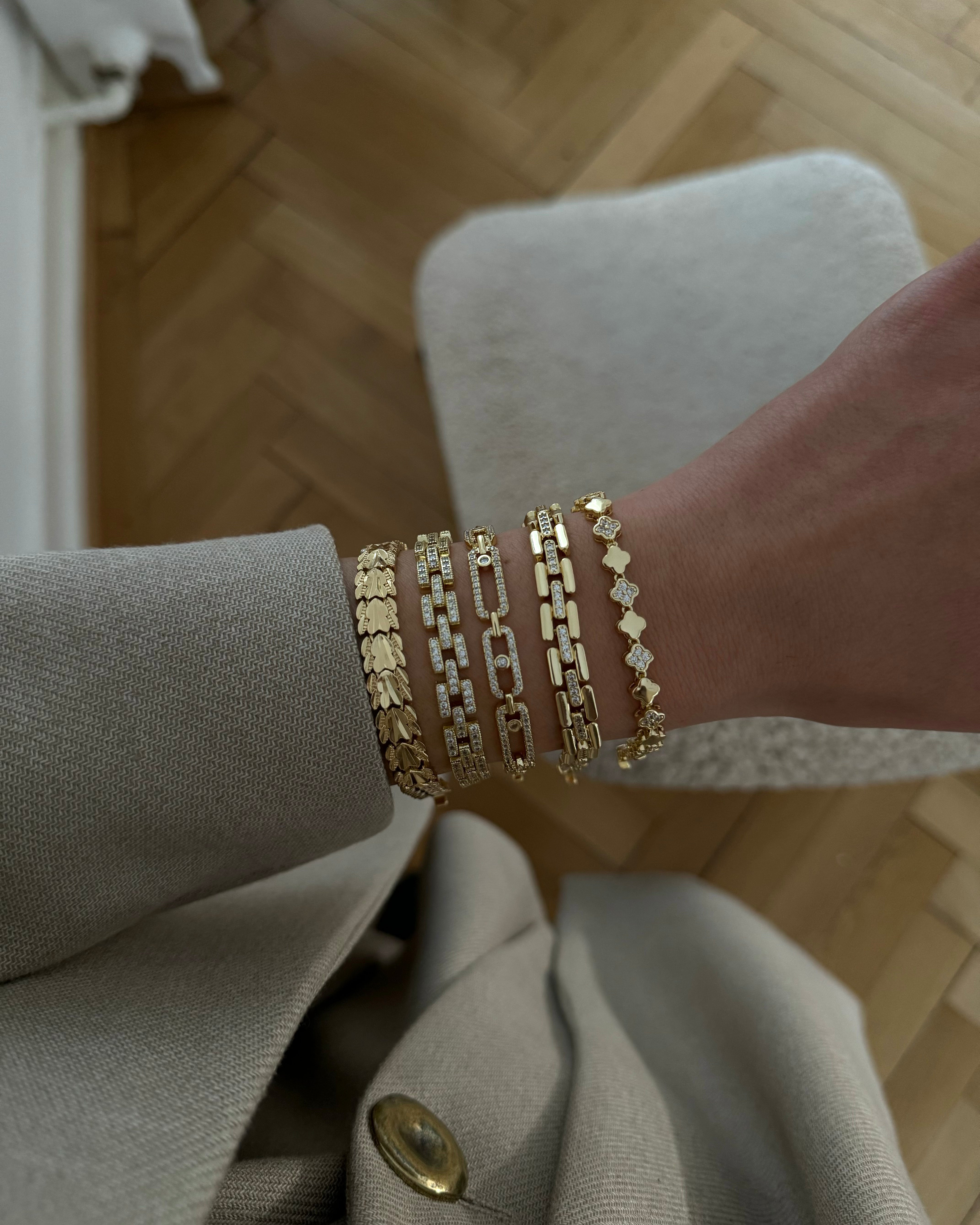 Armband VIP Chain Line -14K vergoldet