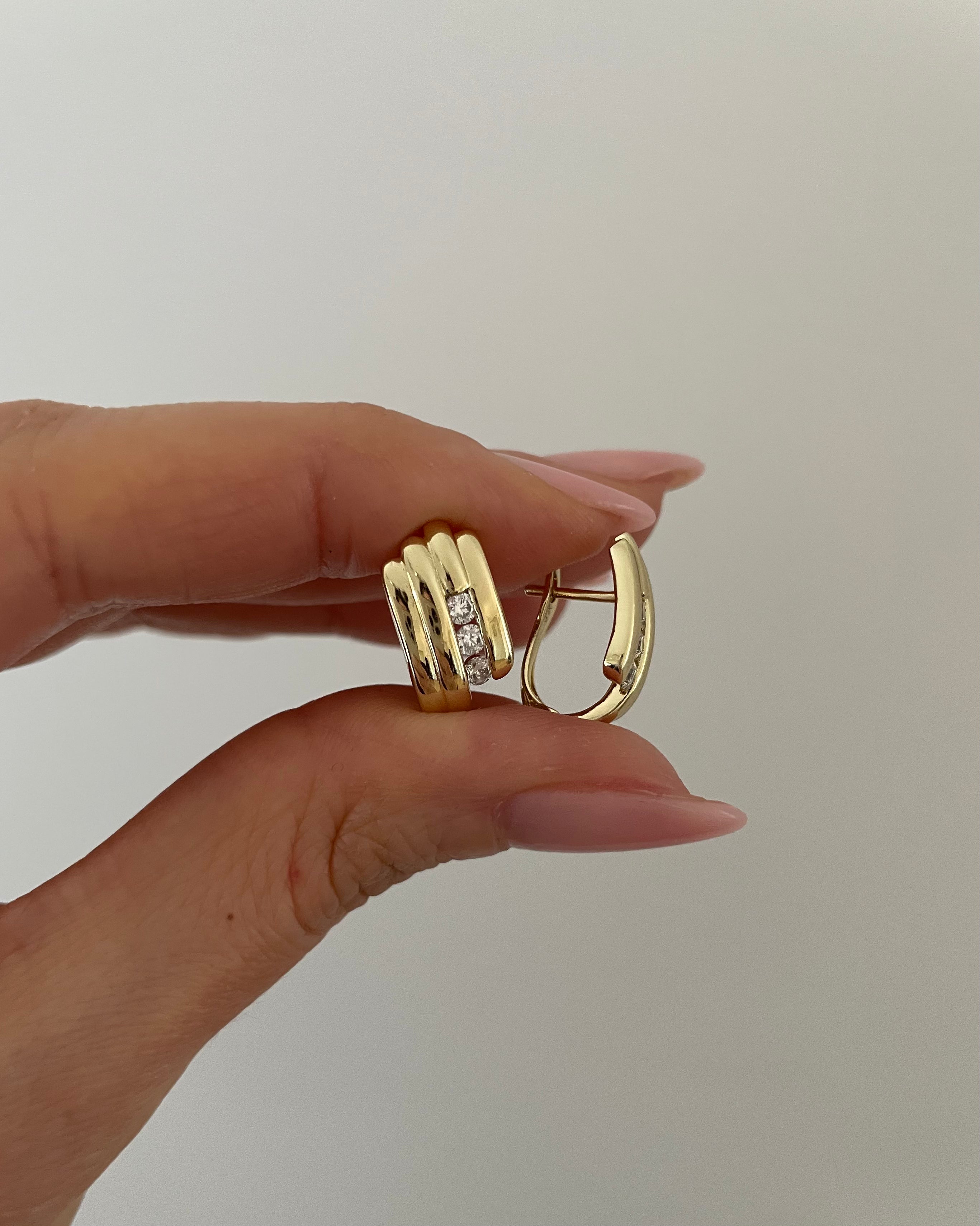 Ohrringe VIP Square Golden -14K vergoldet