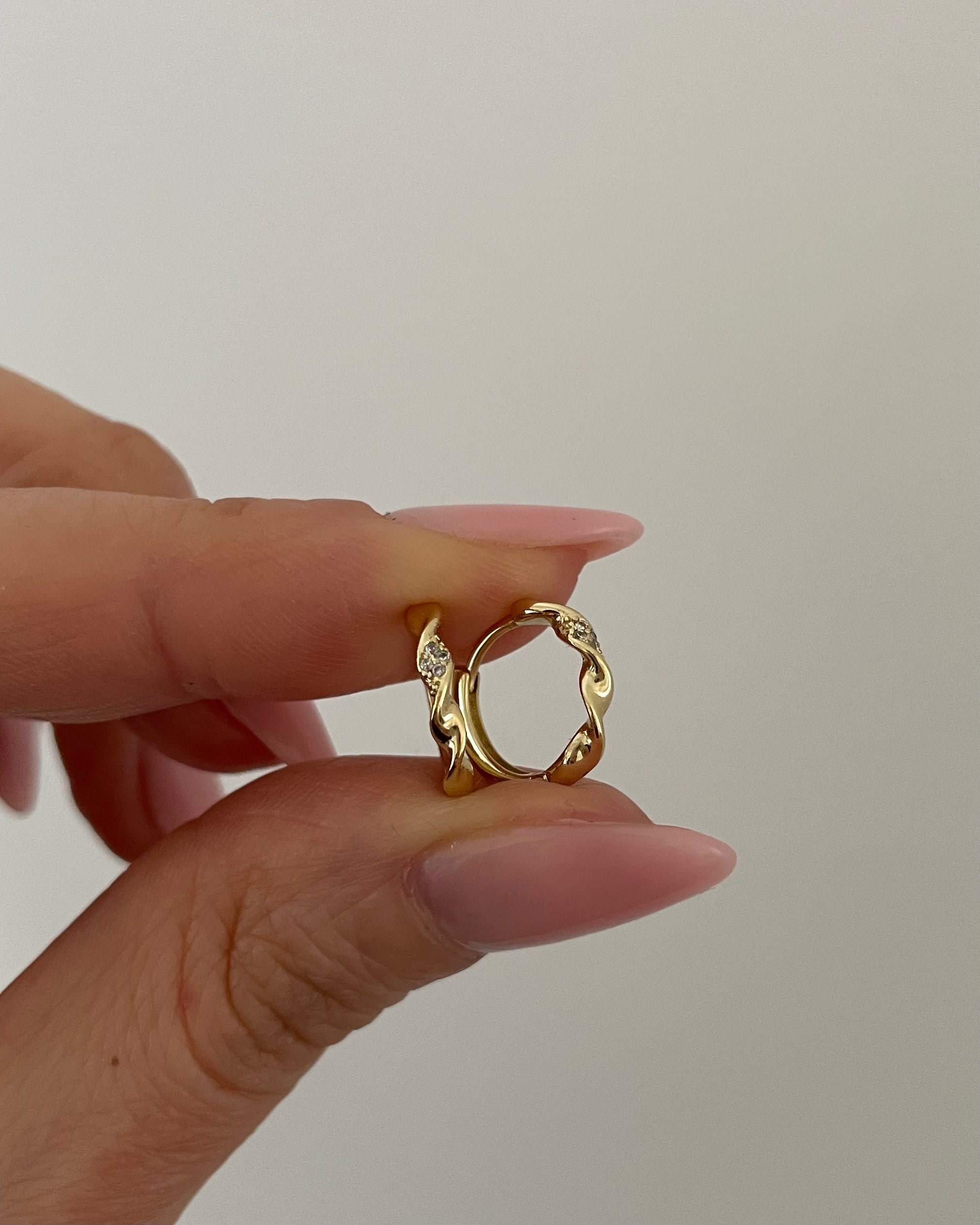 Creolen VIP Mini Twist -14K vergoldet