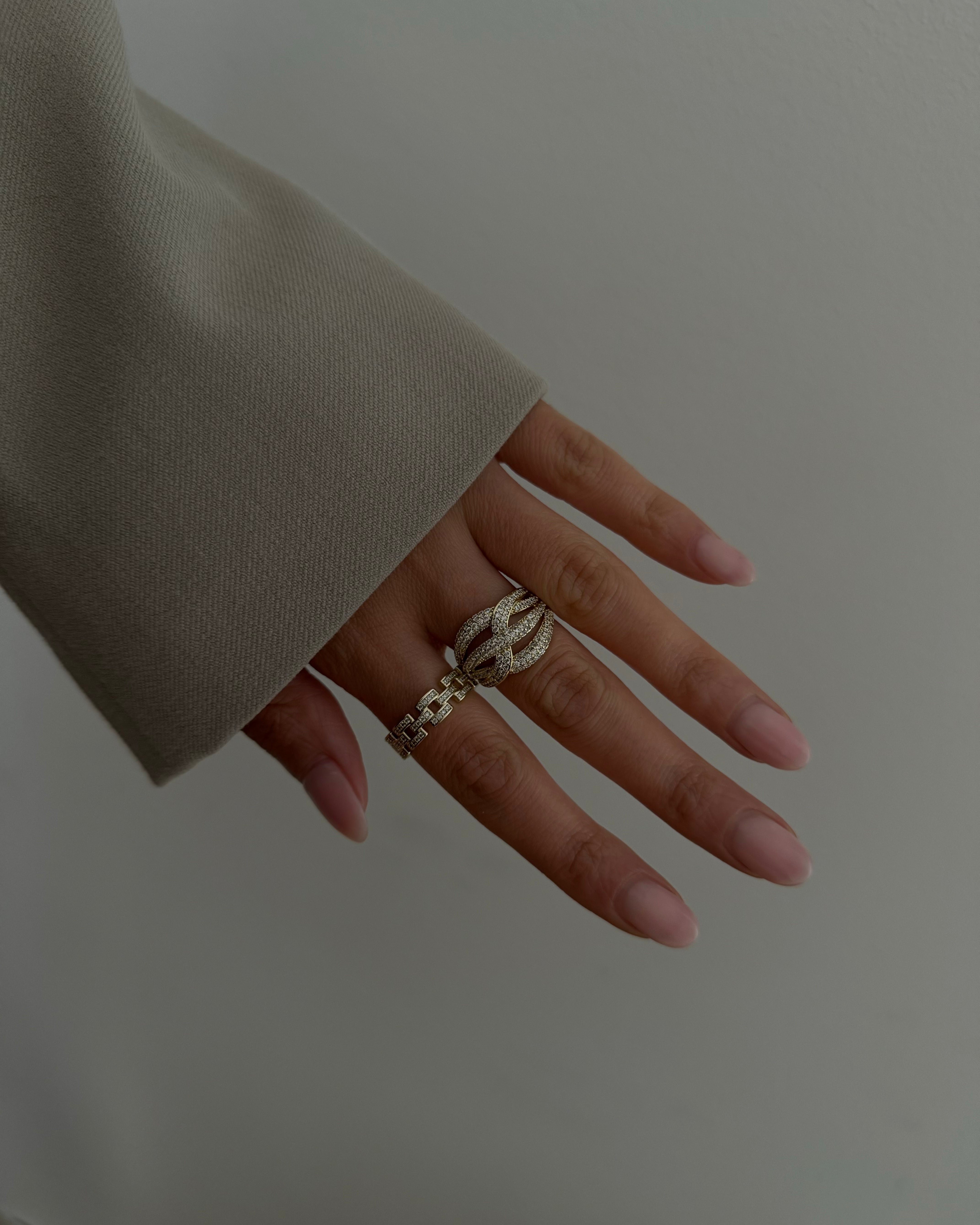 Ring VIP Woven -14K vergoldet