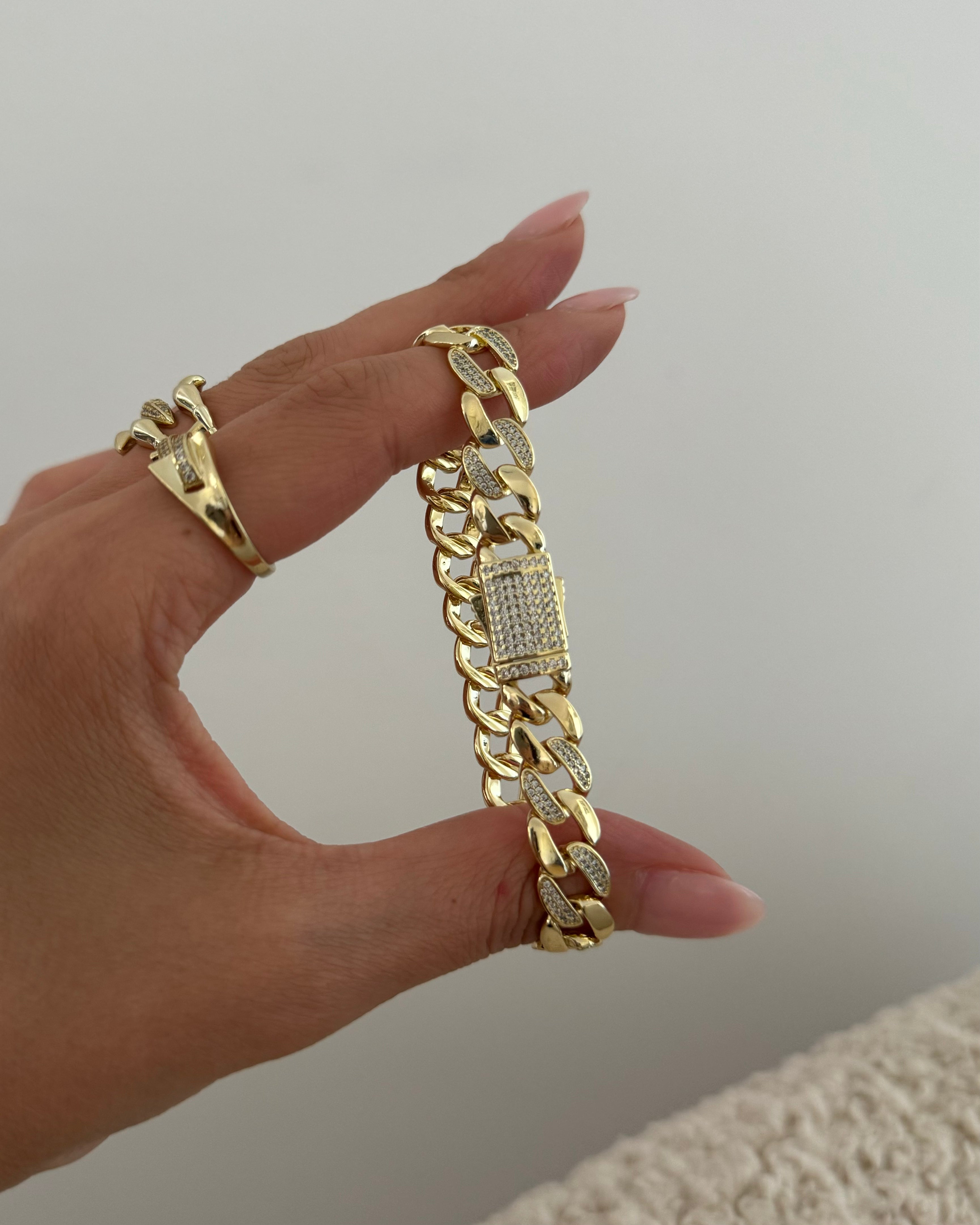 Armband Gourmet Chain Chic -14K vergoldet