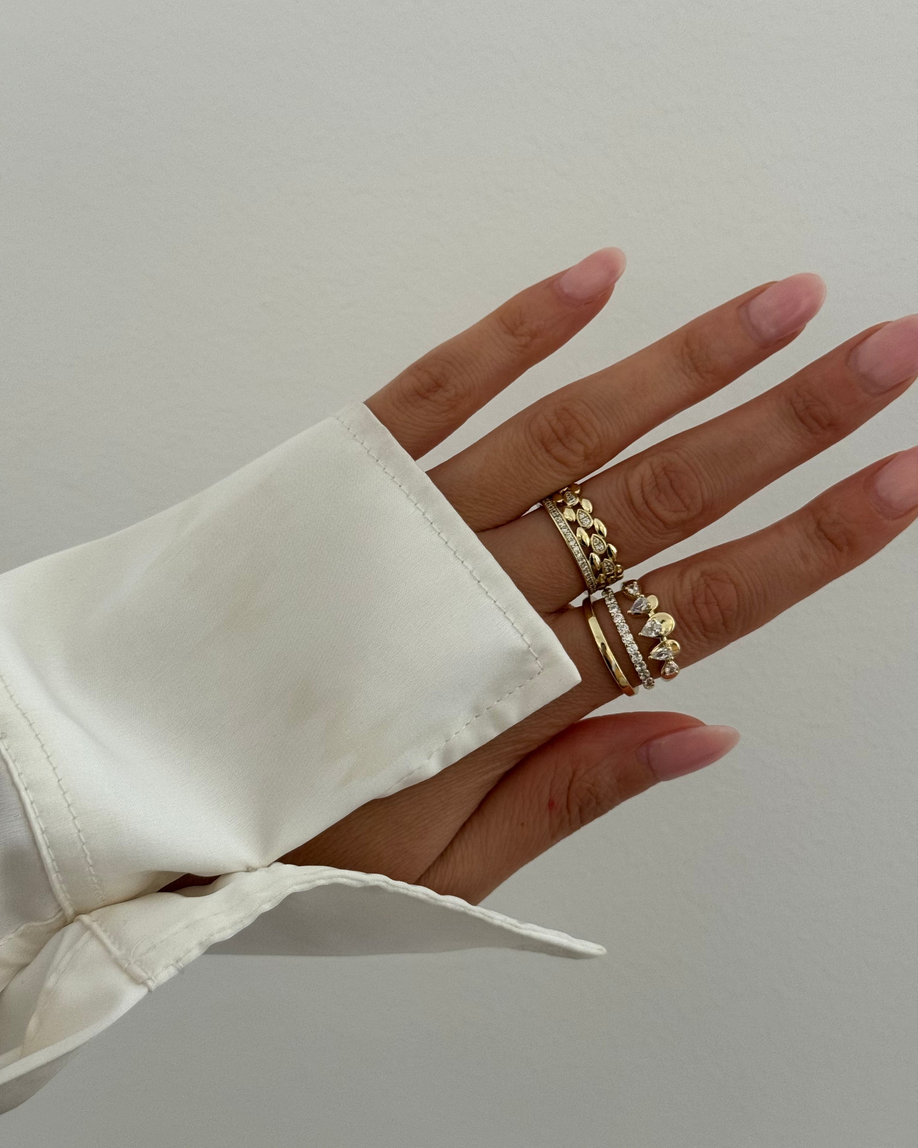 Ring VIP Layer Drop -14K vergoldet