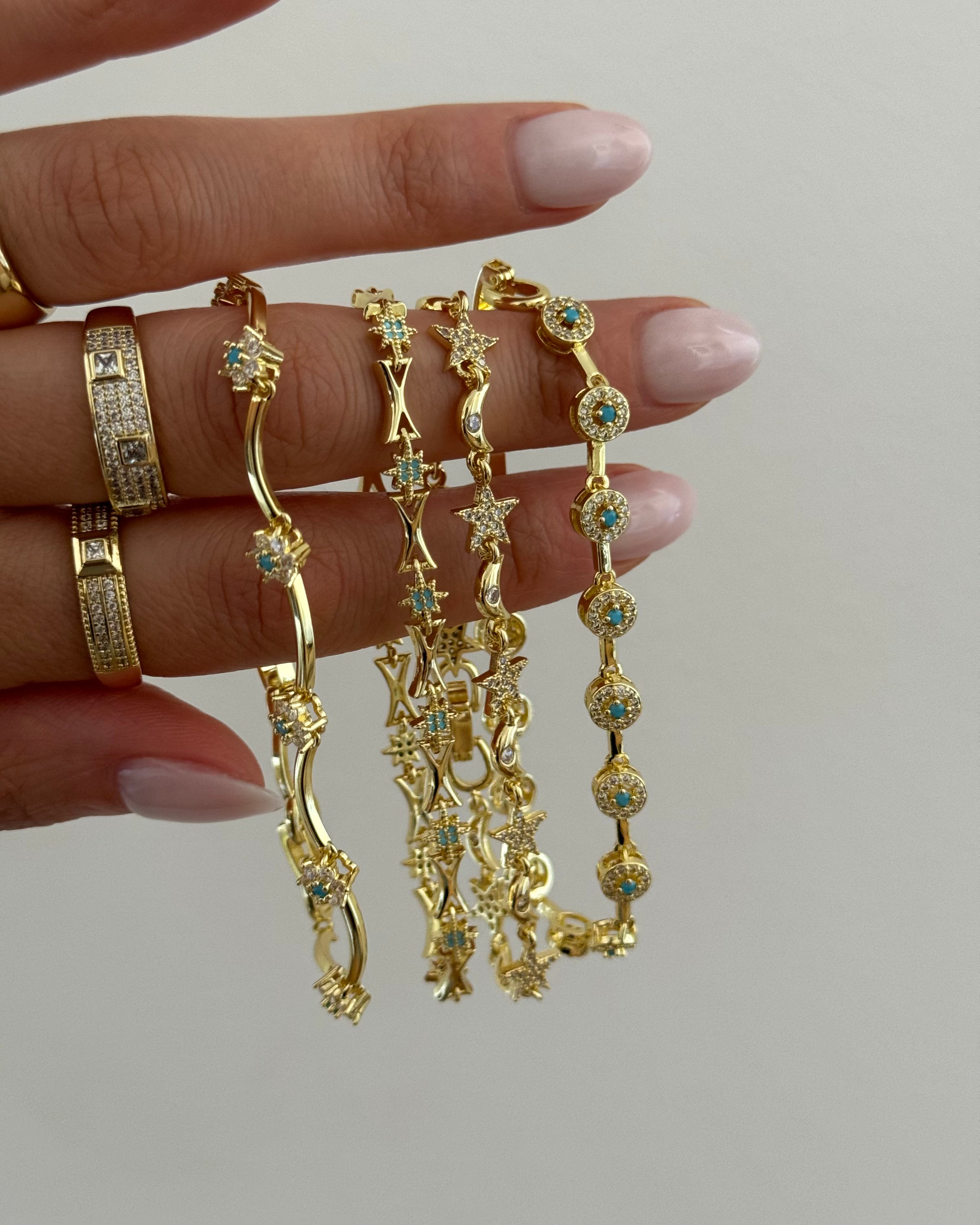 Armband VIP Moon Star -14K vergoldet