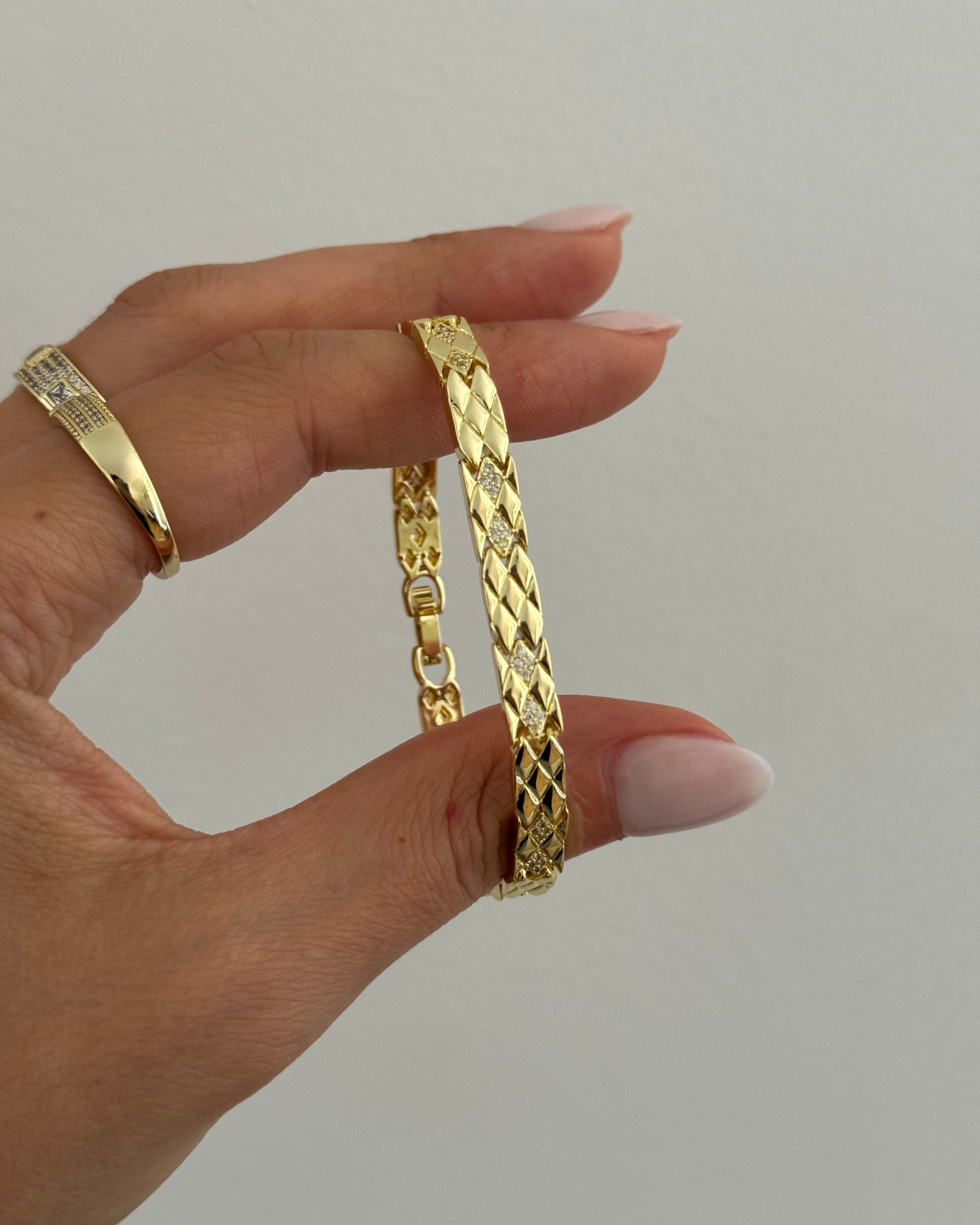 Armaband VIP Hasir Luna -14K vergoldet