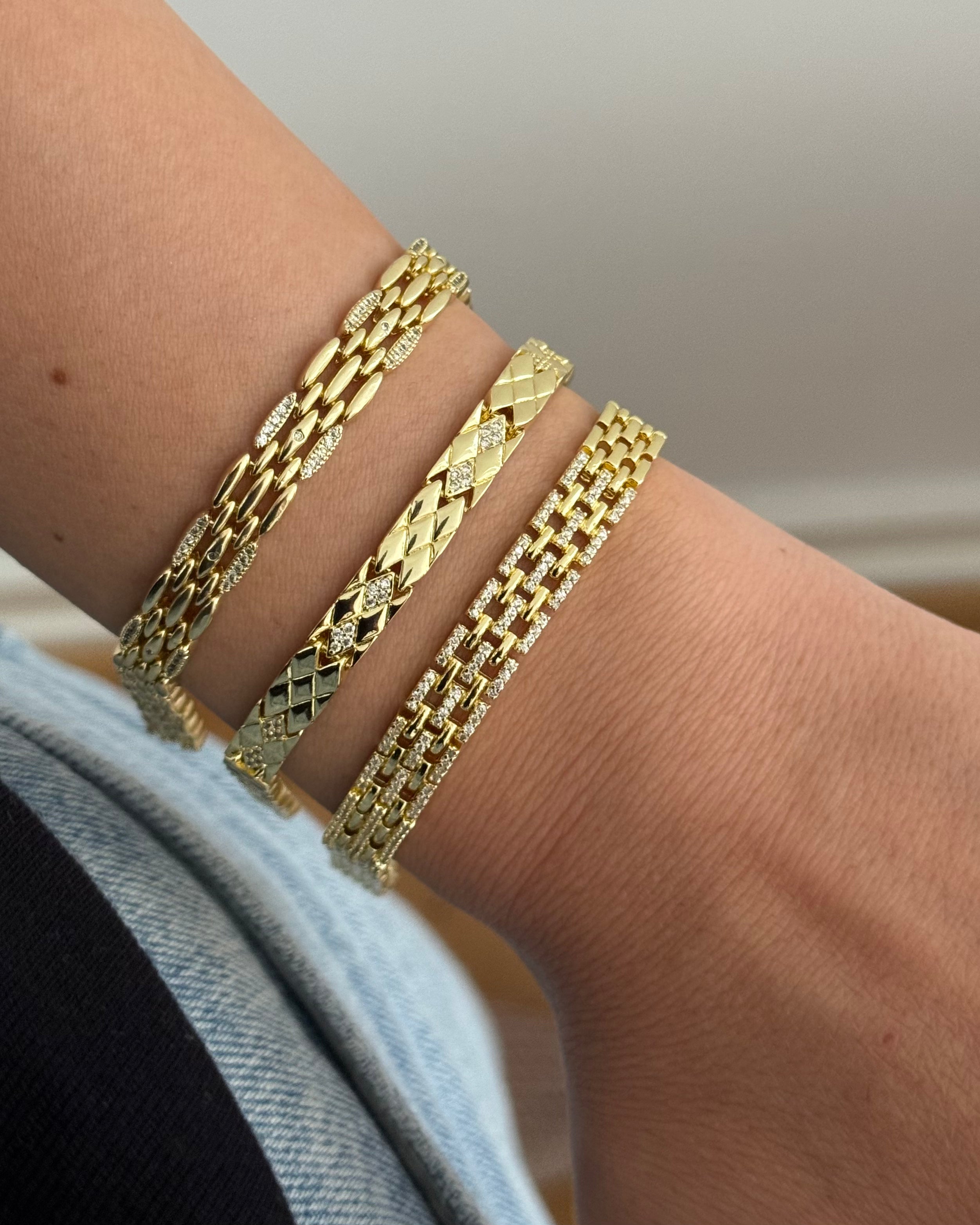 Armaband VIP Hasir Luna -14K vergoldet