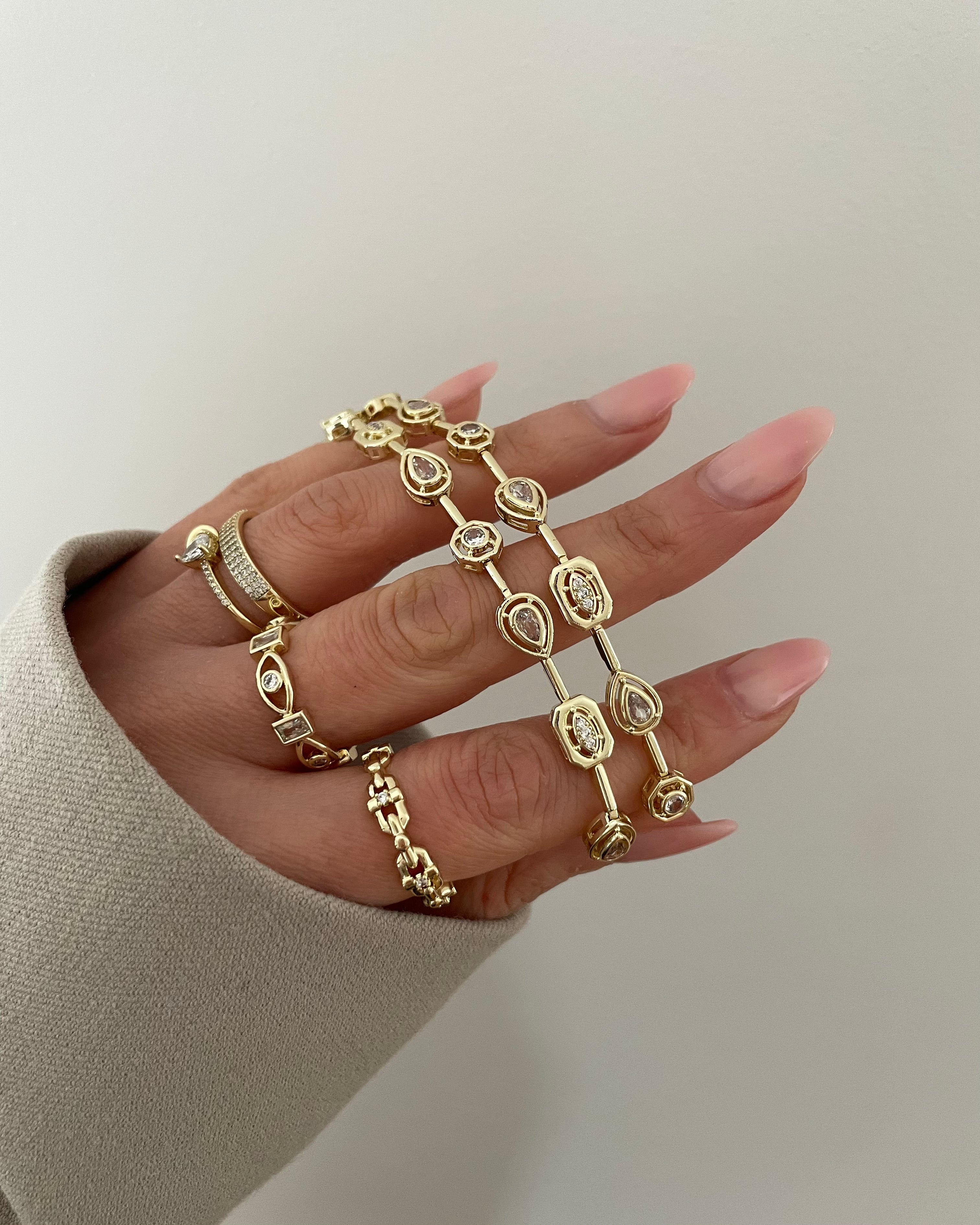 Armband VIP Drop Eye -14K vergoldet