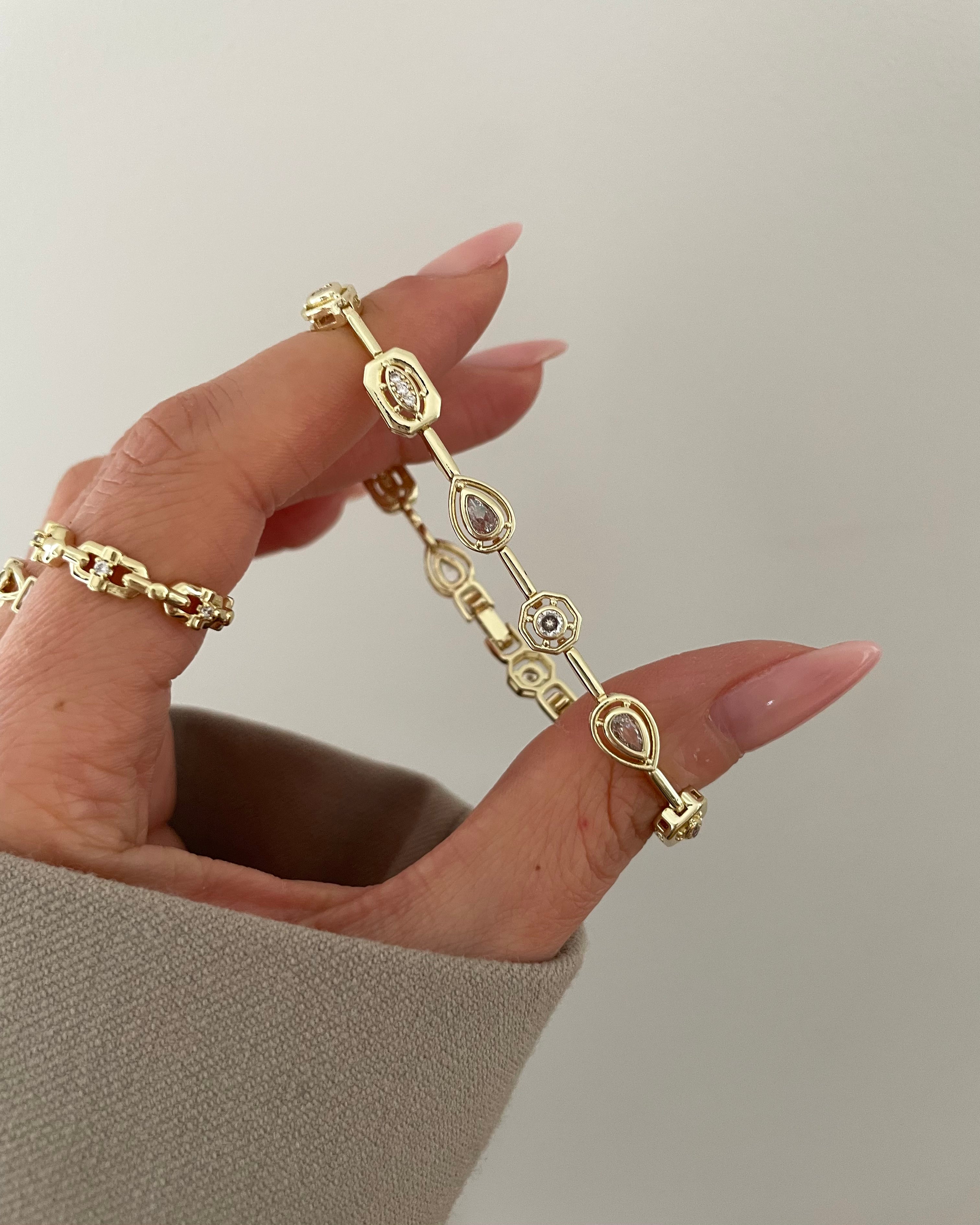 Armband VIP Drop Eye -14K vergoldet