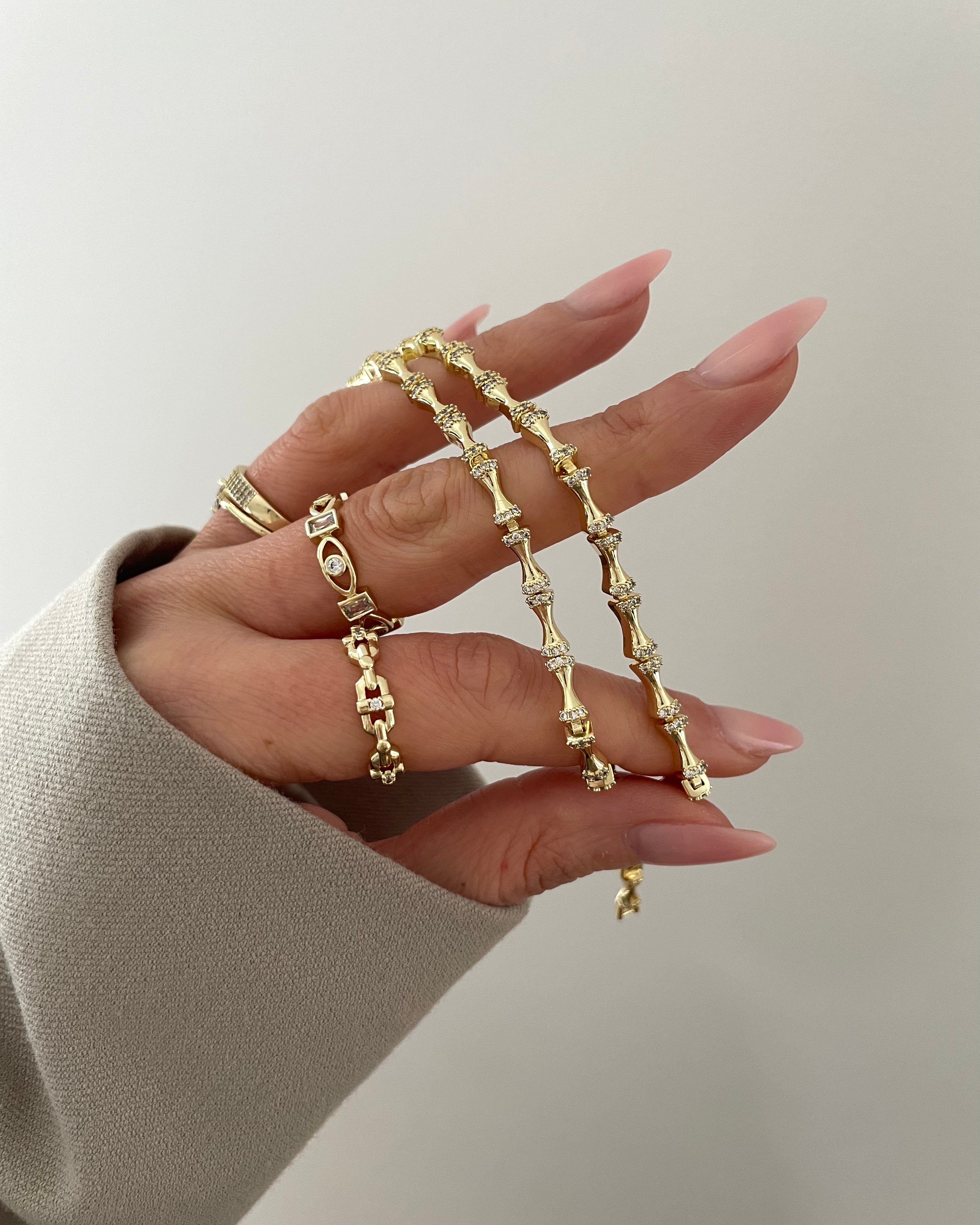 Armband VIP Bone Design -14K vergoldet