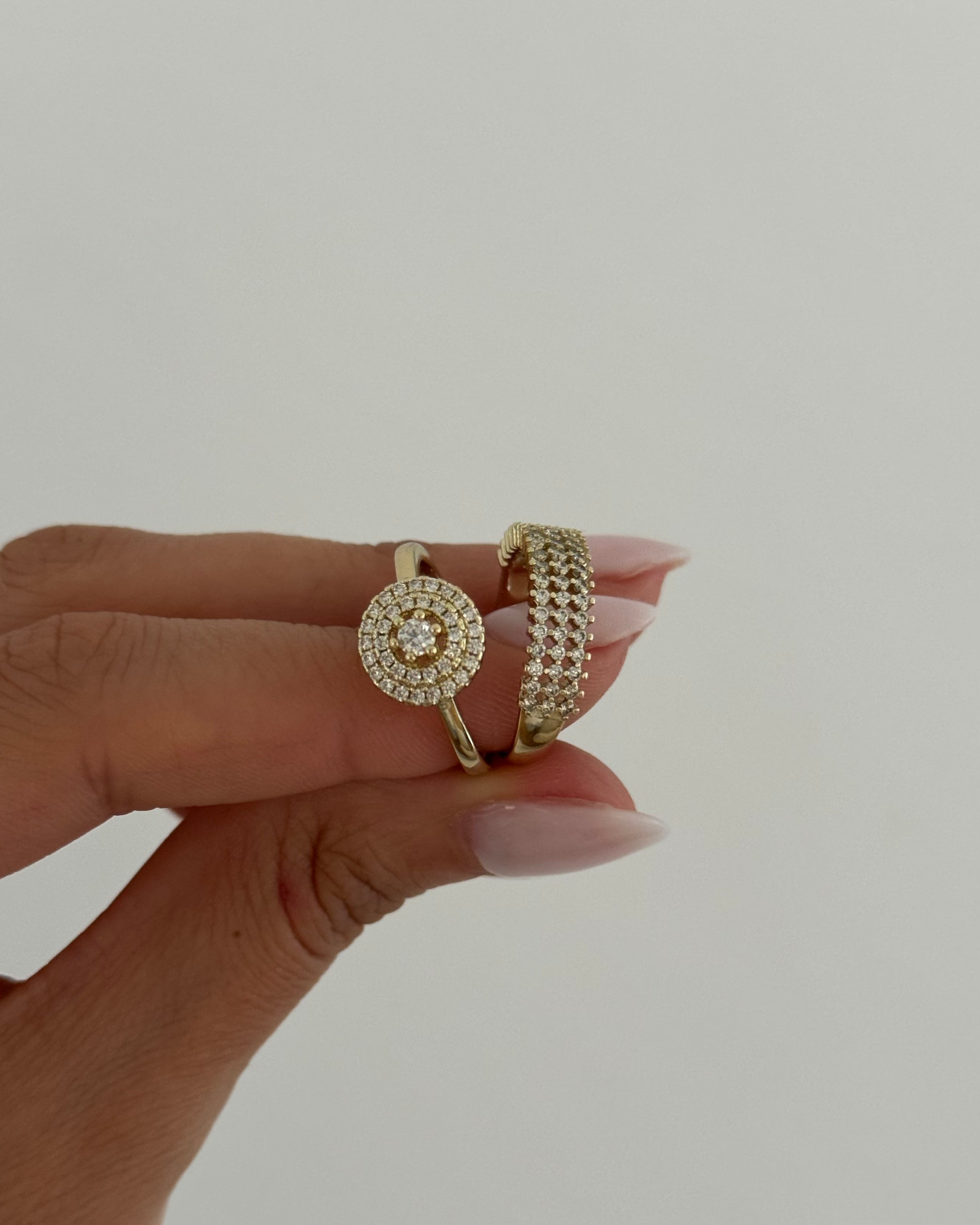 Ring VIP 2'er Elegance -14K vergoldet