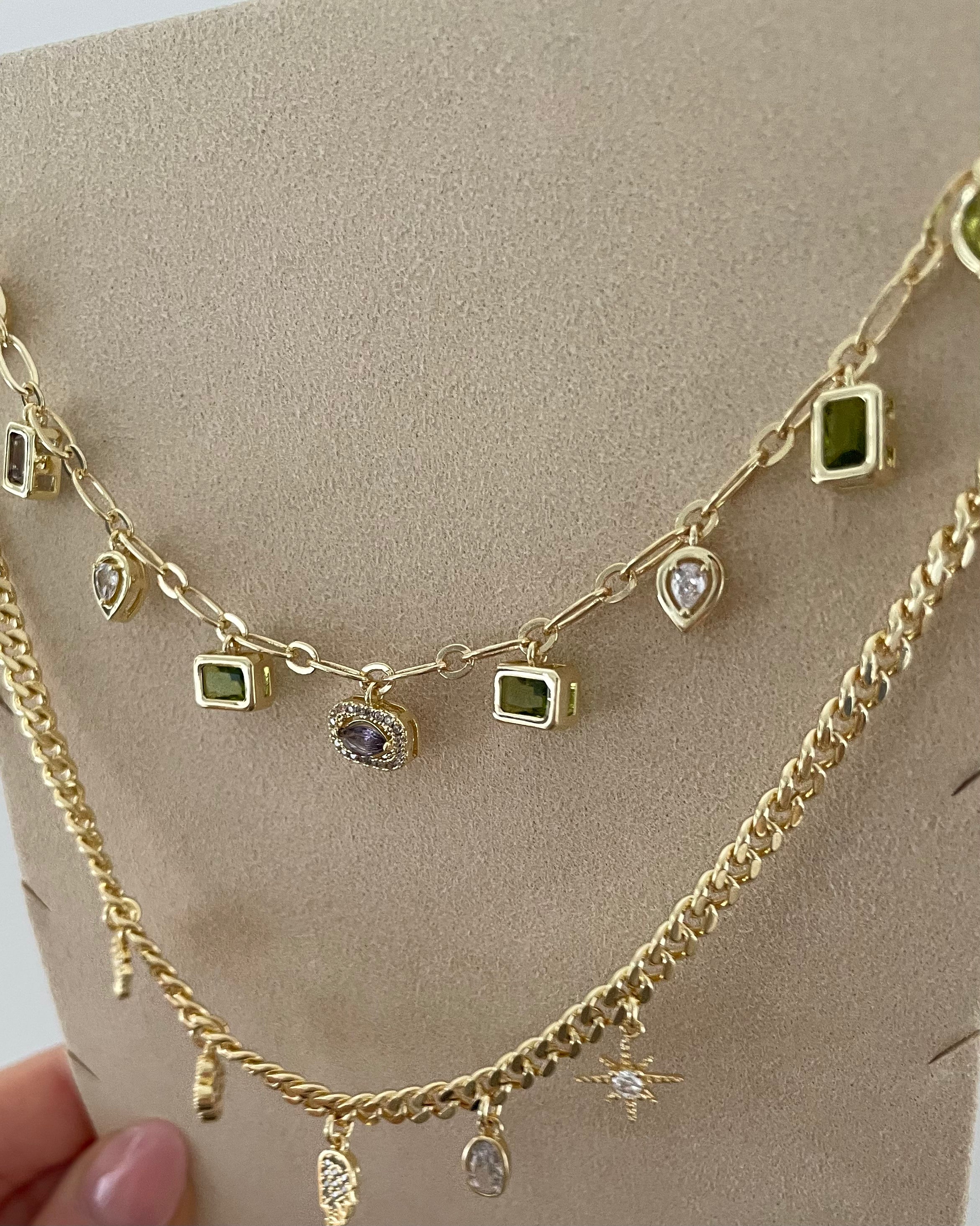 Kette VIP Charm Eye Brillant -14K vergoldet