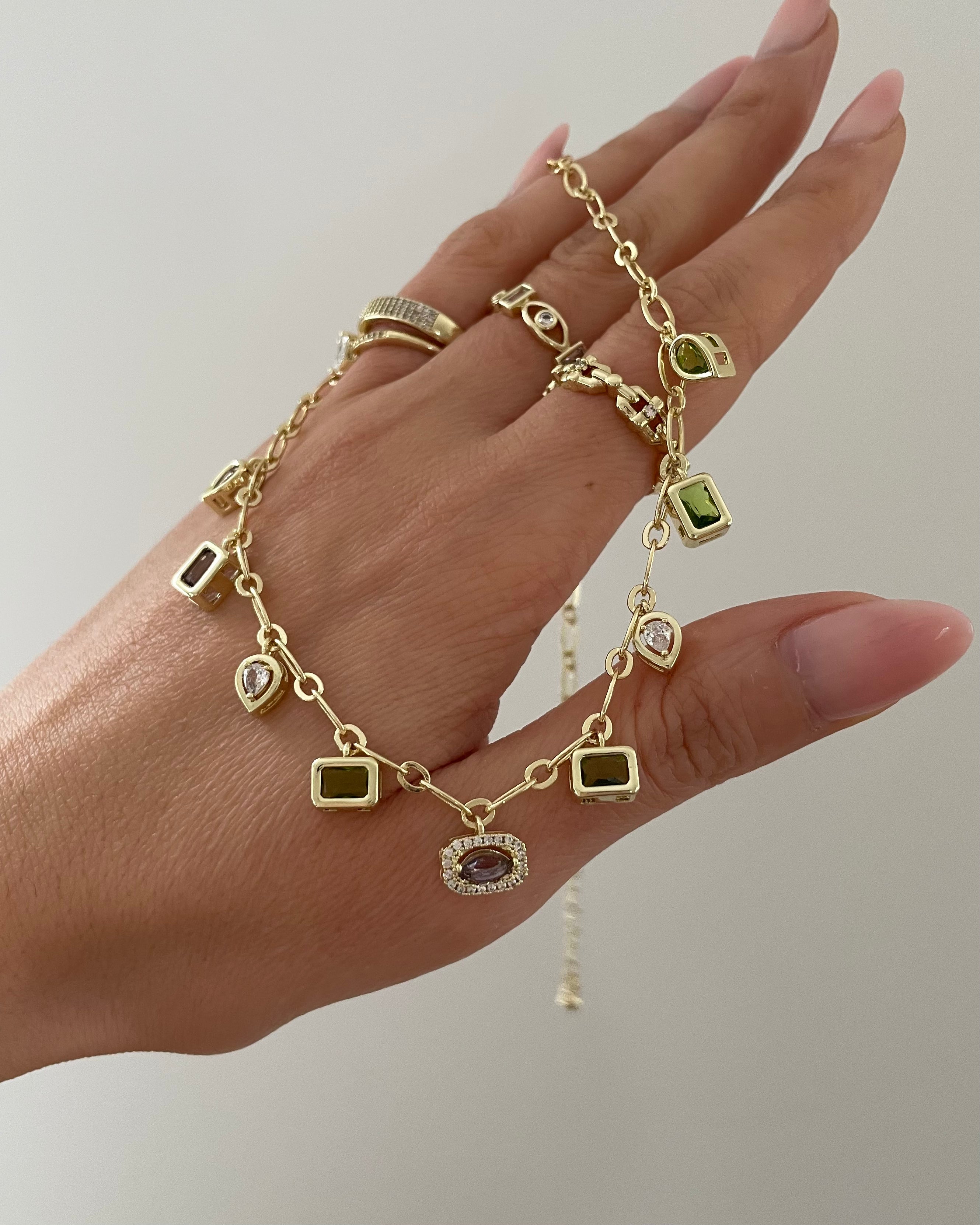 Kette VIP Charm Eye Brillant -14K vergoldet