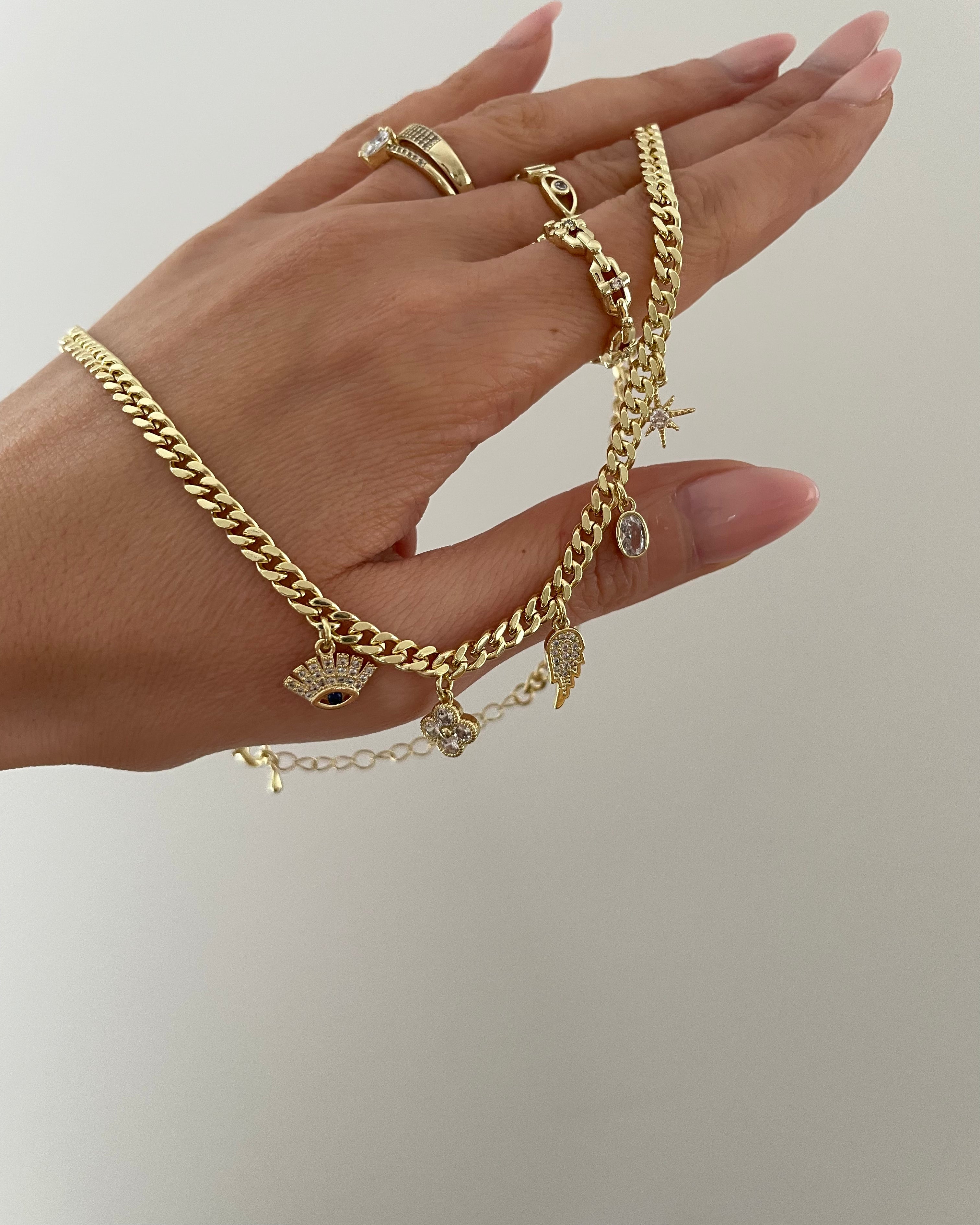 Kette VIP Charms -14K vergoldet