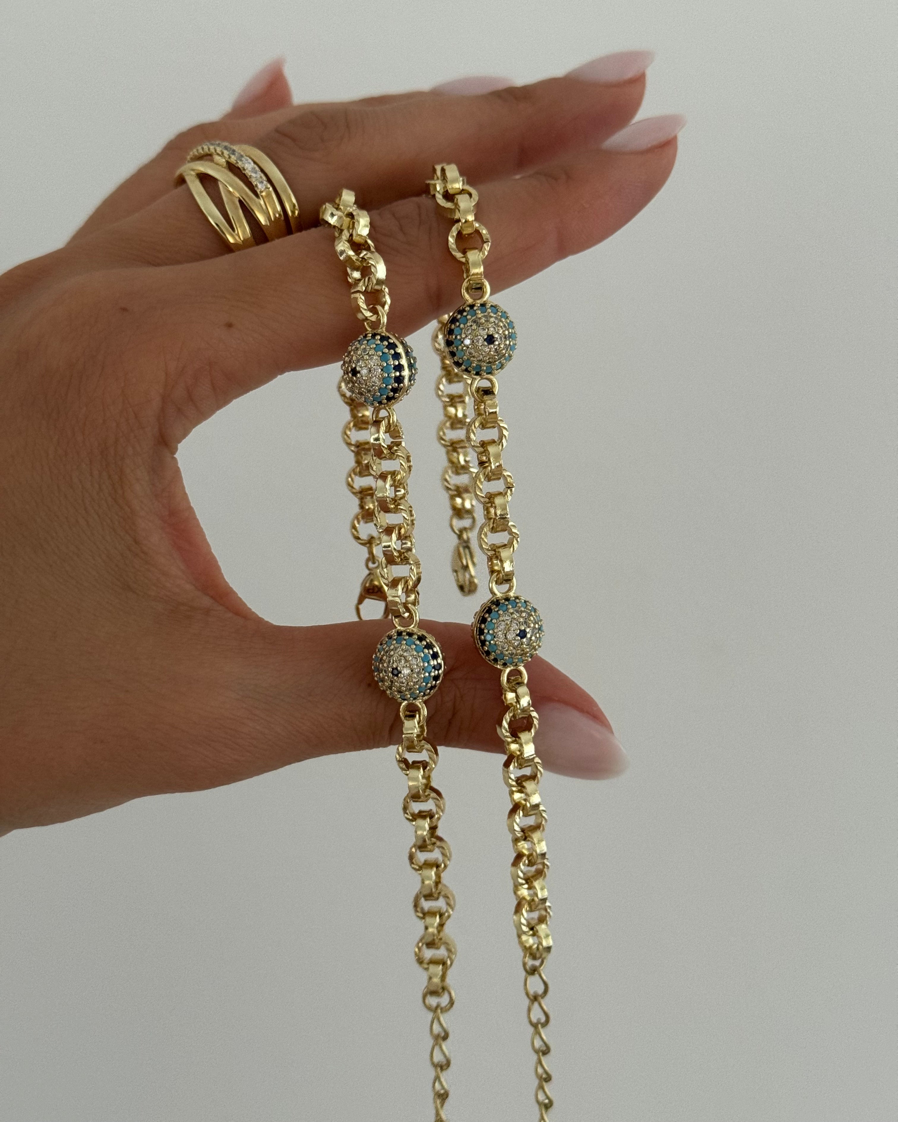 Armband VIP Nazar -14K vergoldet