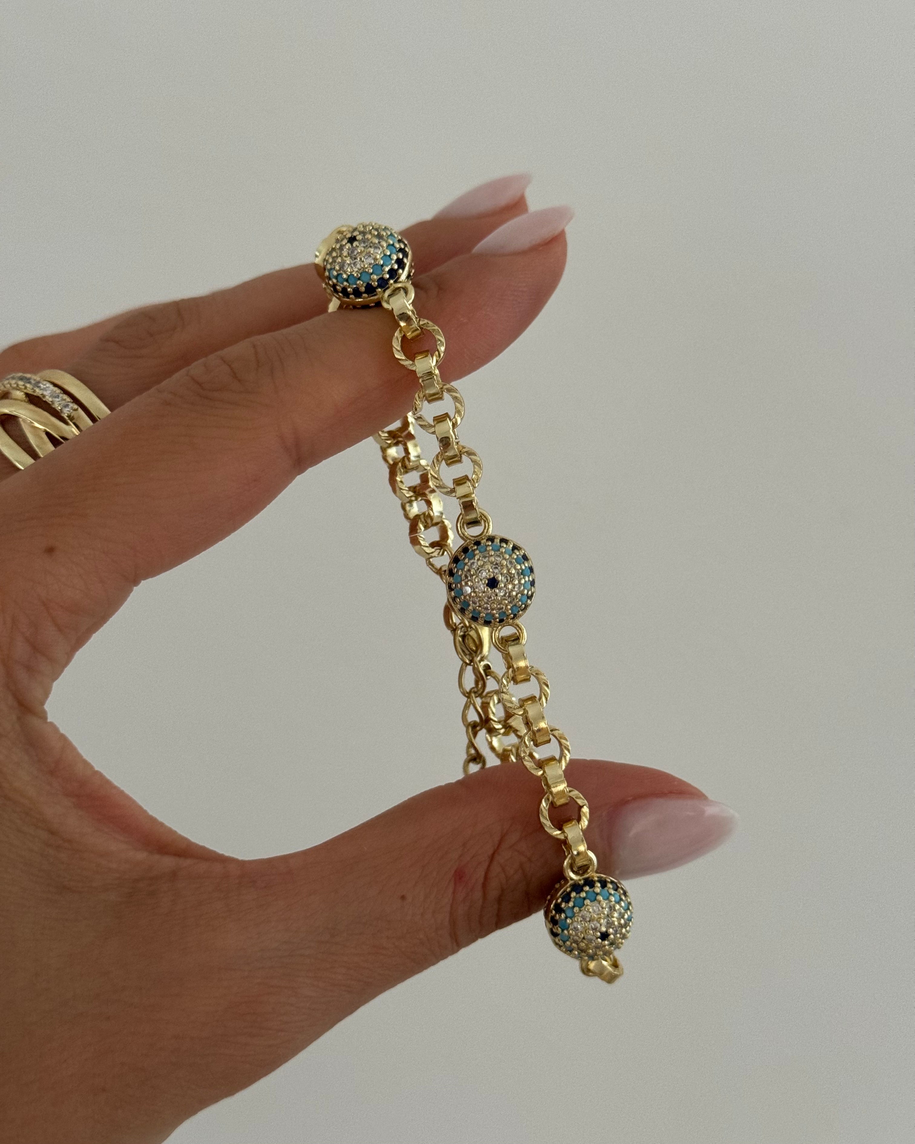 Armband VIP Nazar -14K vergoldet