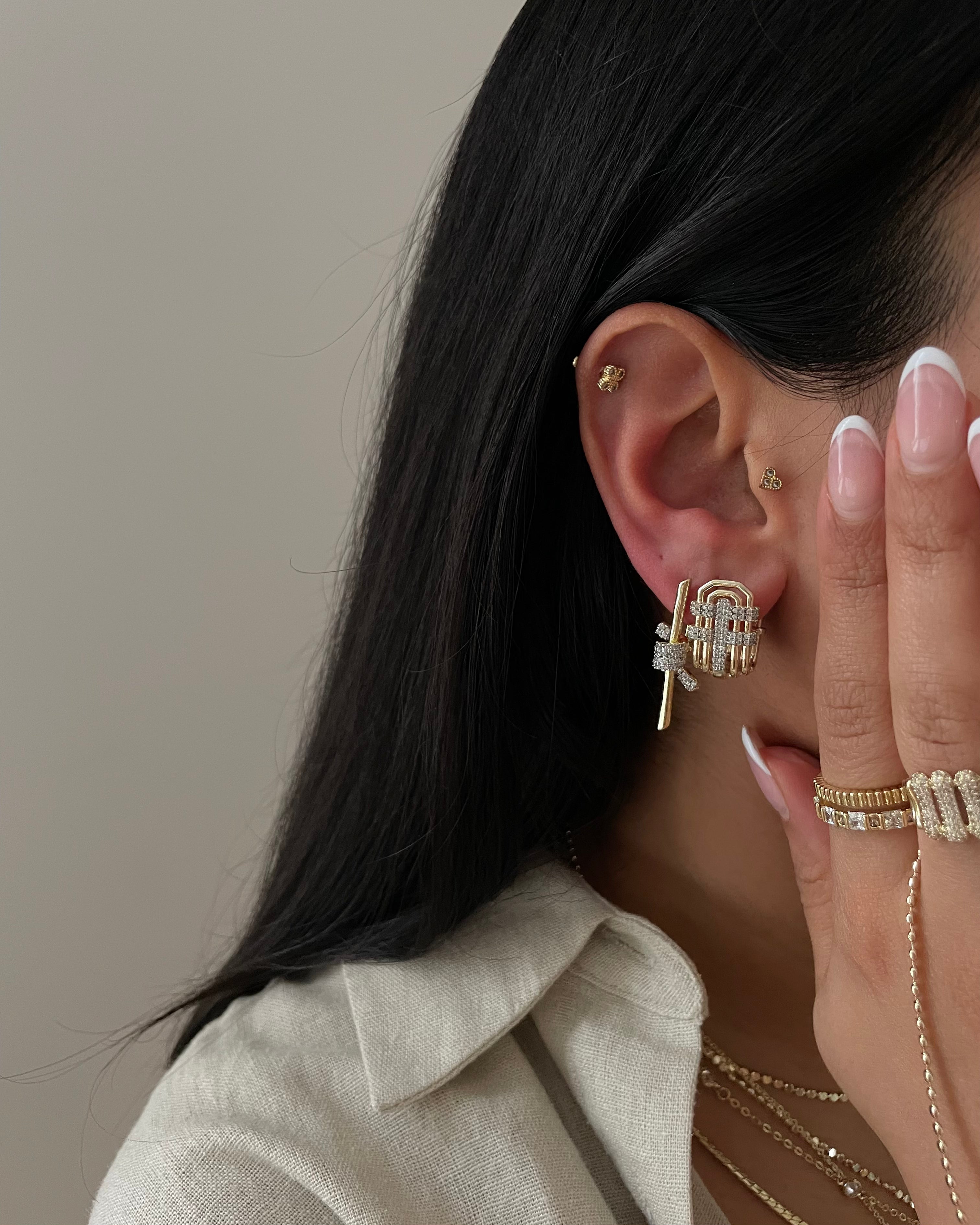 Ohrringe VIP Aluna -14K vergoldet