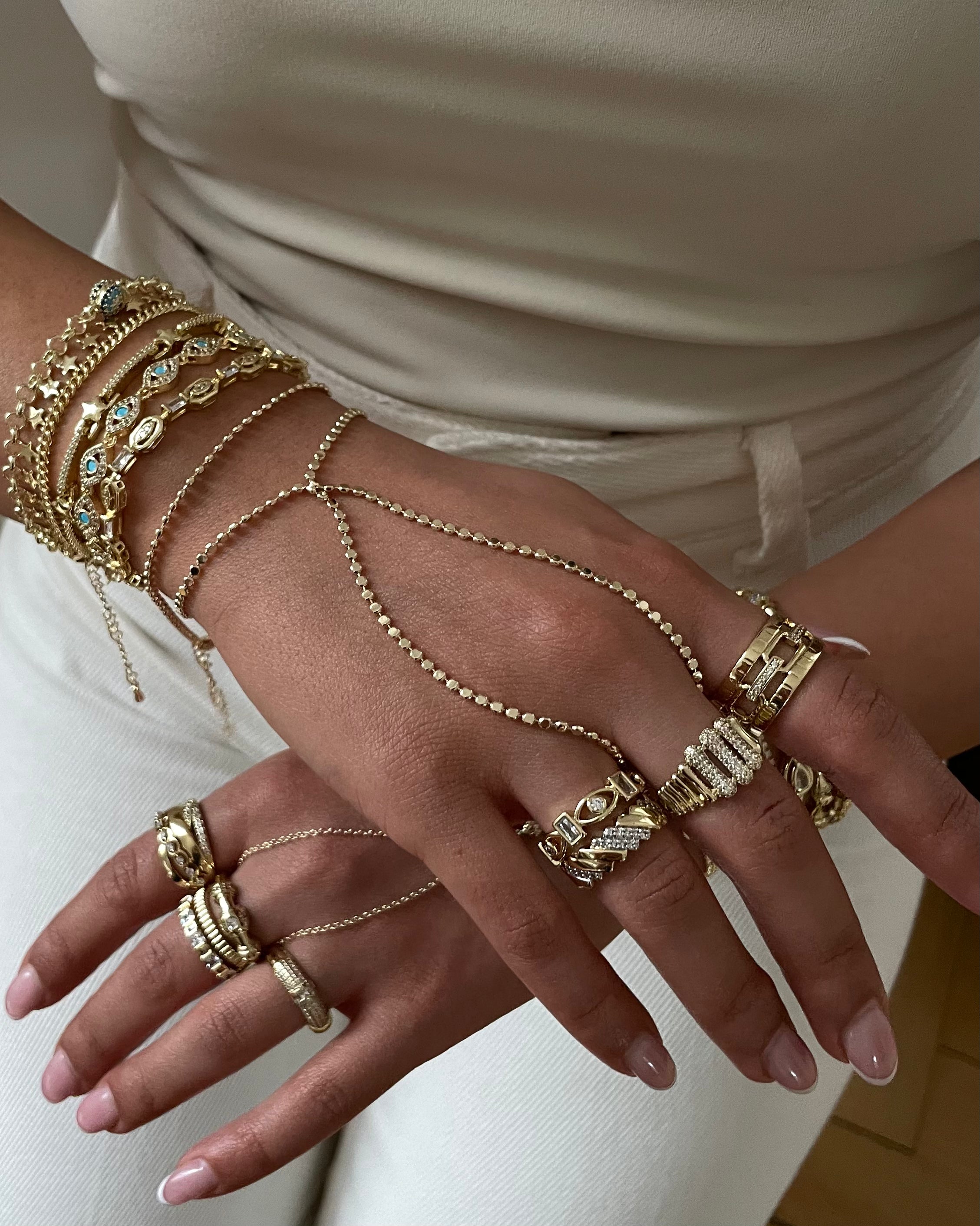 Hand Chain VIP Layer Layla -14K vergoldet