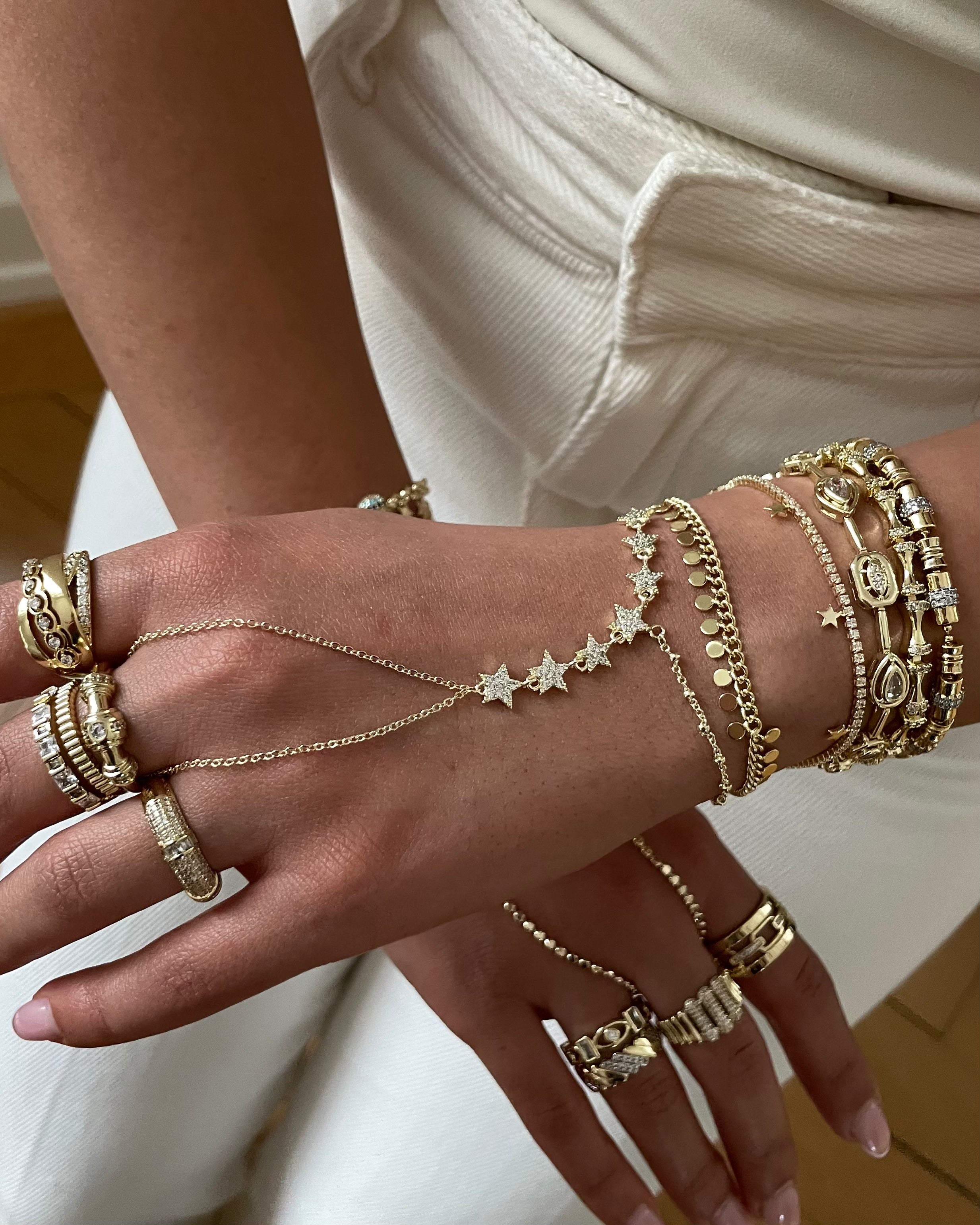 Hand Chain VIP Starshine -14K vergoldet