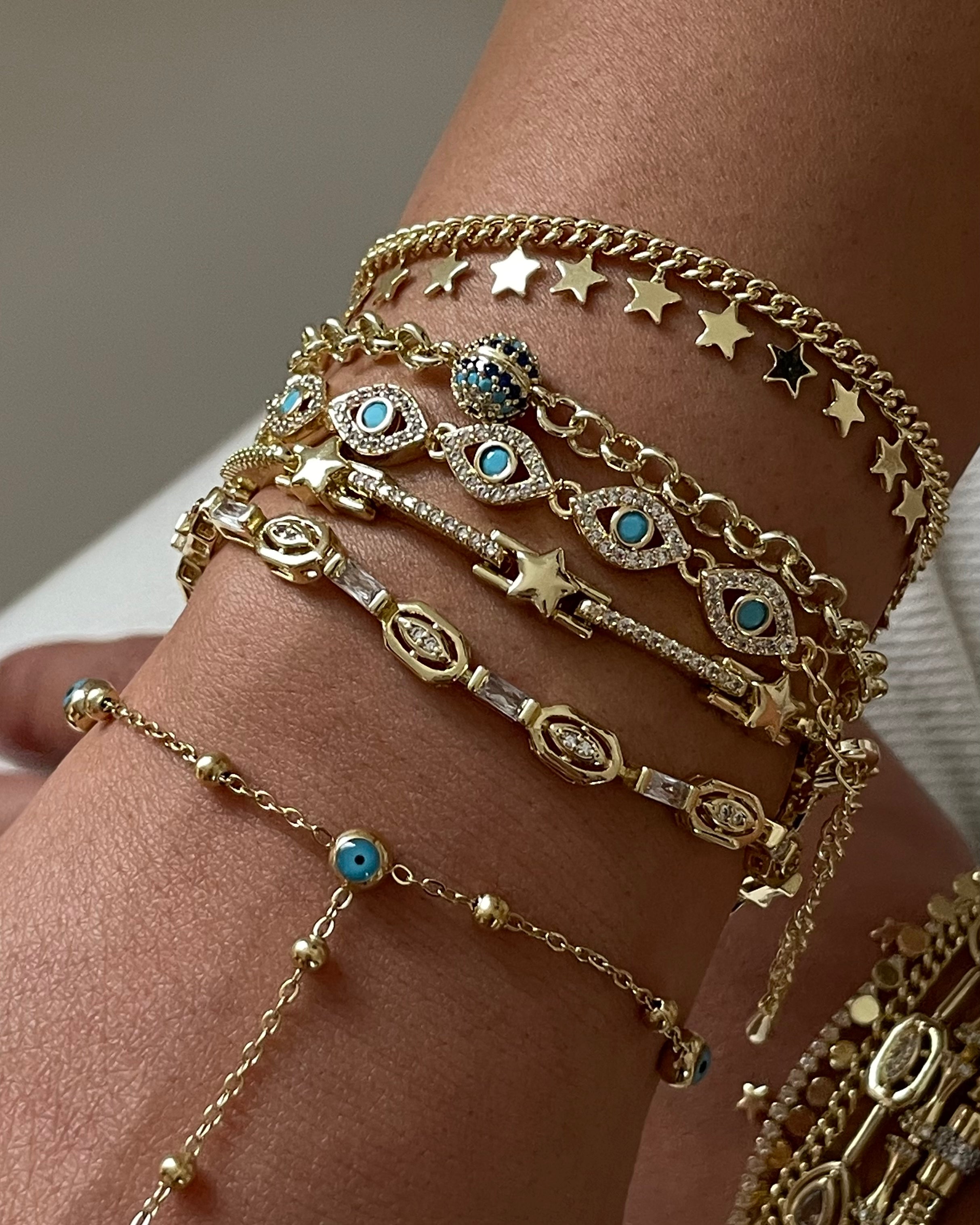 Armband VIP Fine Chain Star -14K vergoldet