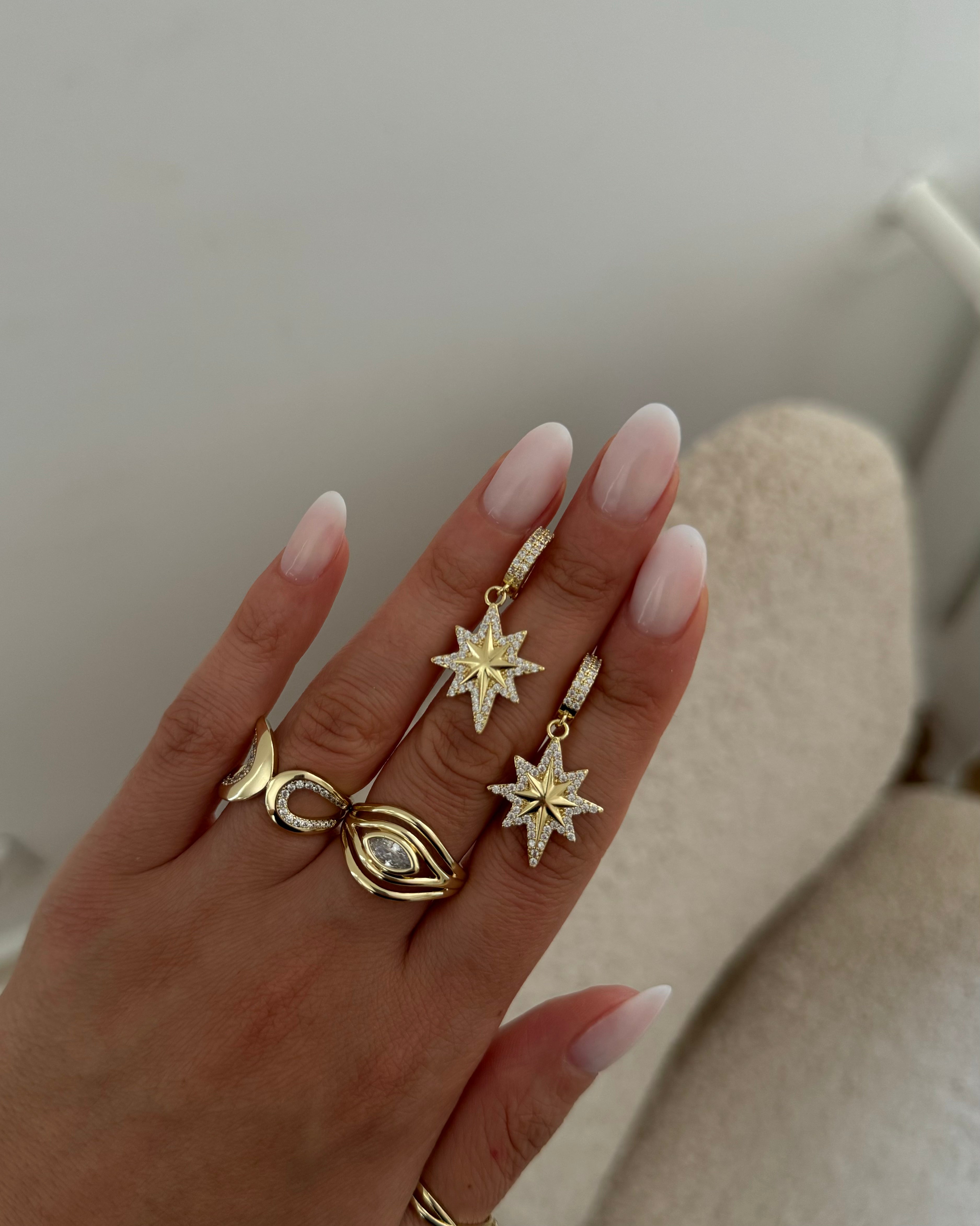 Ohrringe VIP Chic Star -14K vergoldet