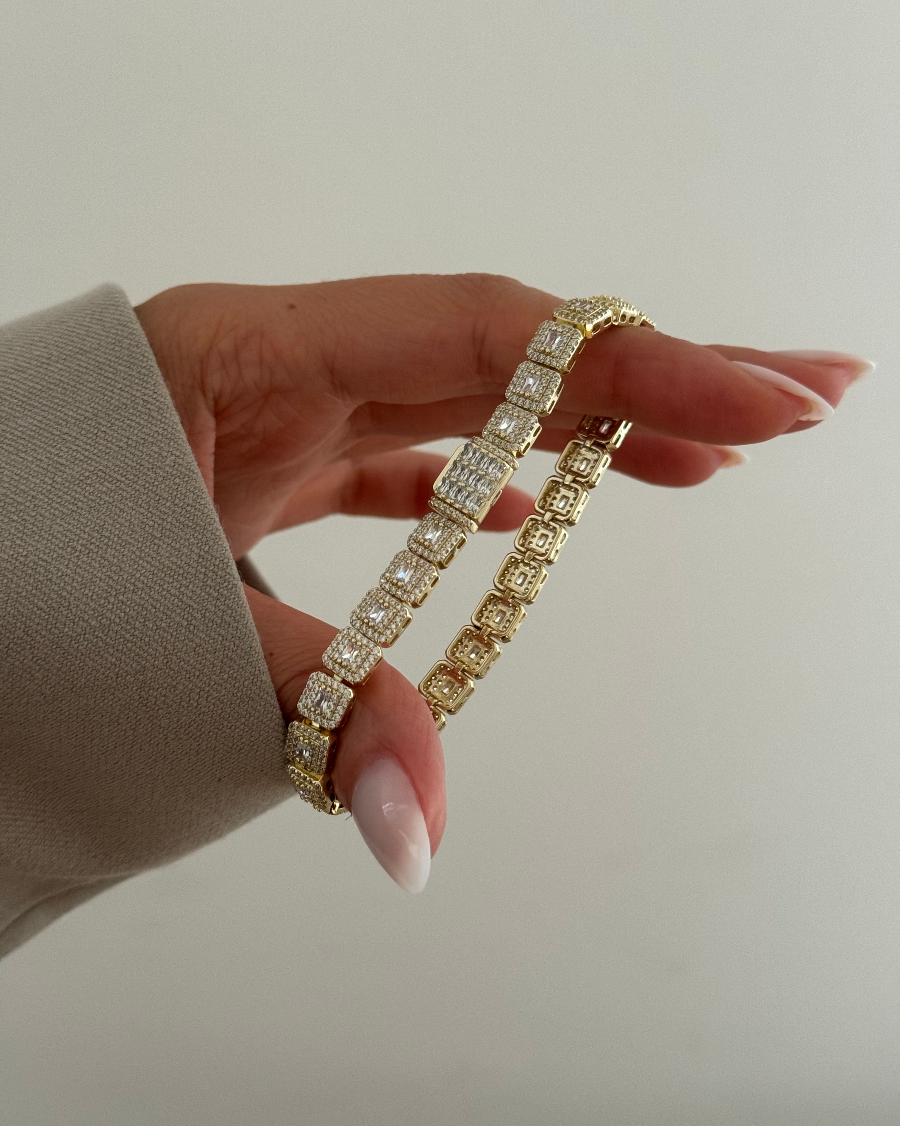Armband Gurmet Baguette -14K vergoldet