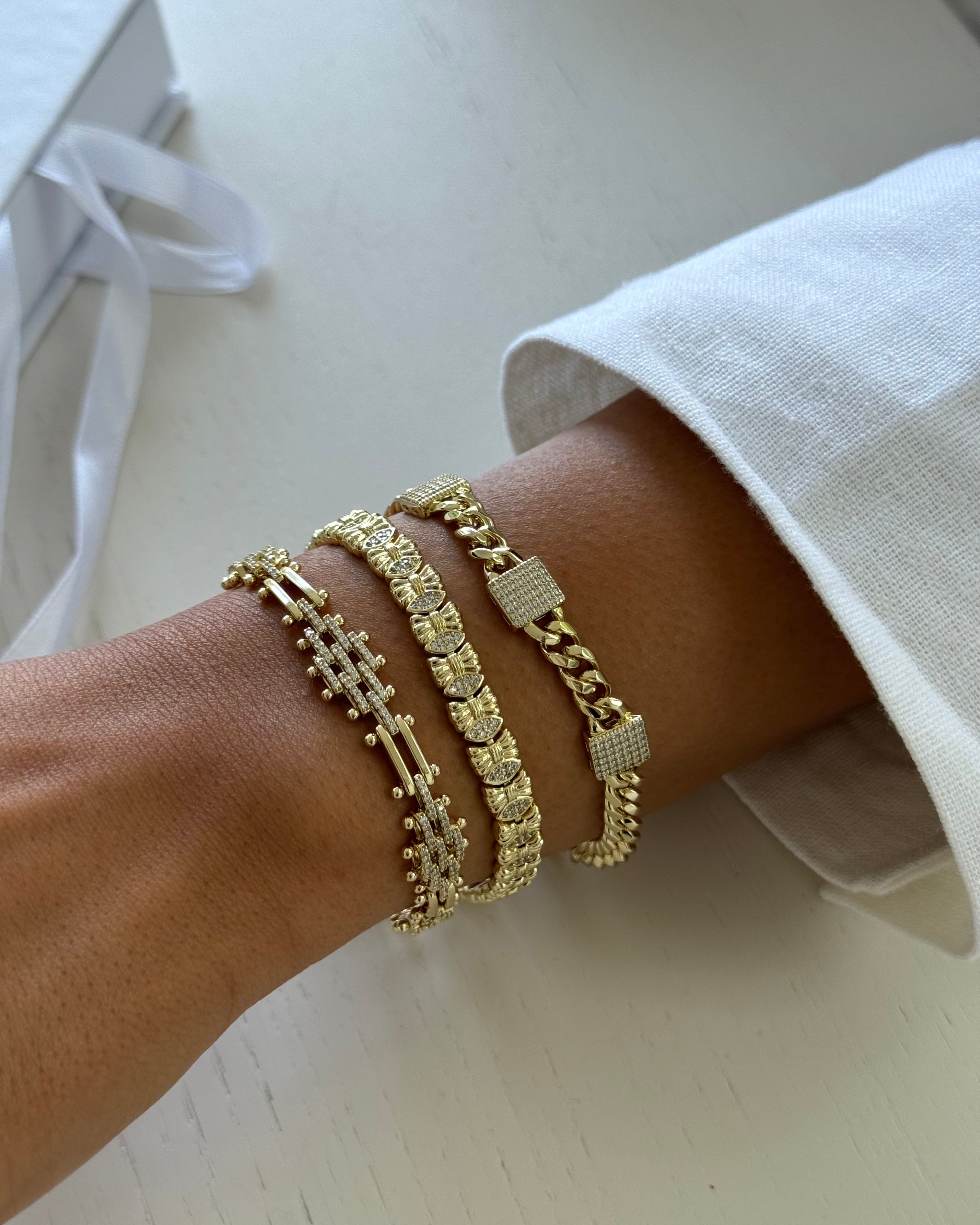 Armband VIP Bowtie -14K vergoldet