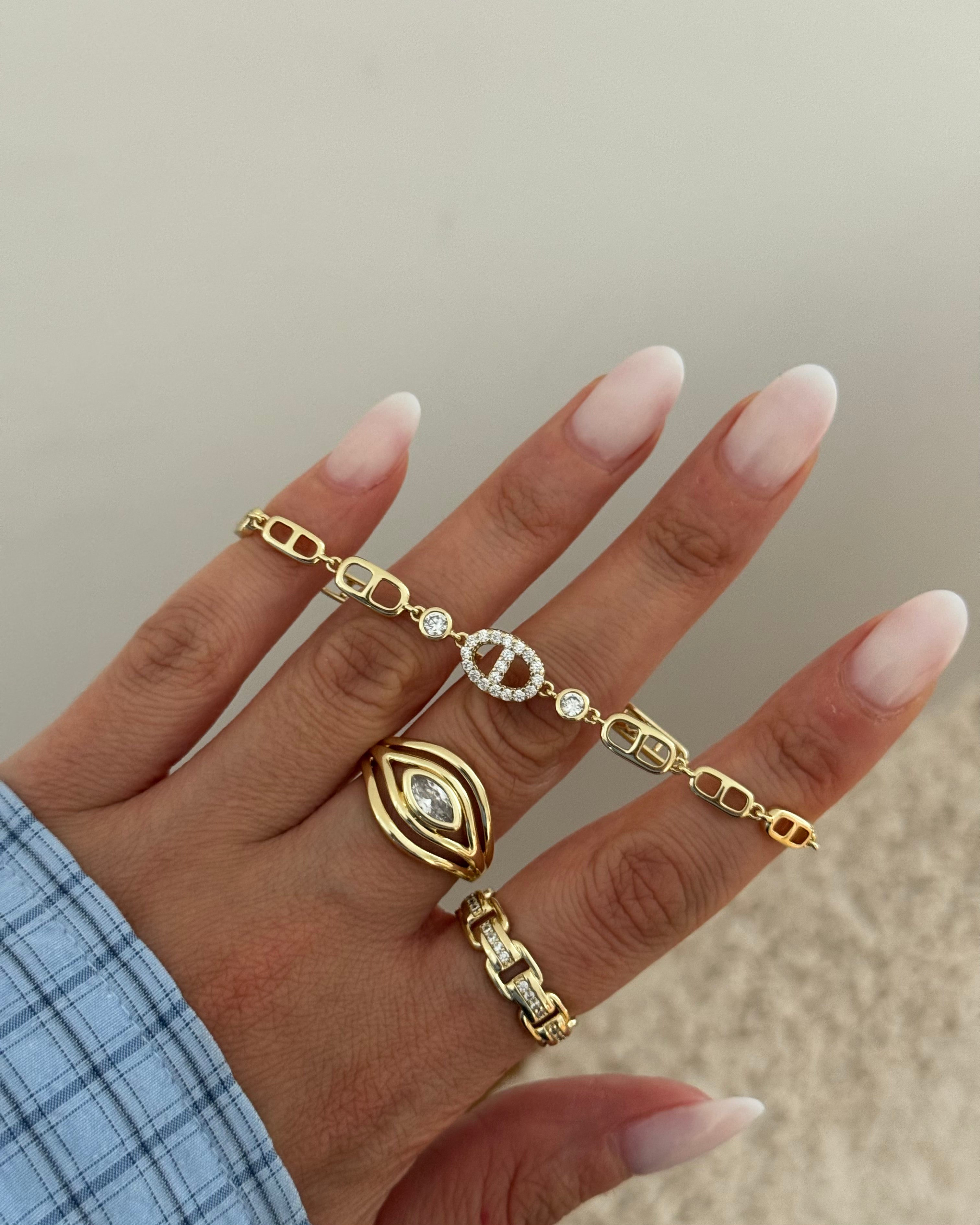 Armband VIP DD Shiny -14K vergoldet