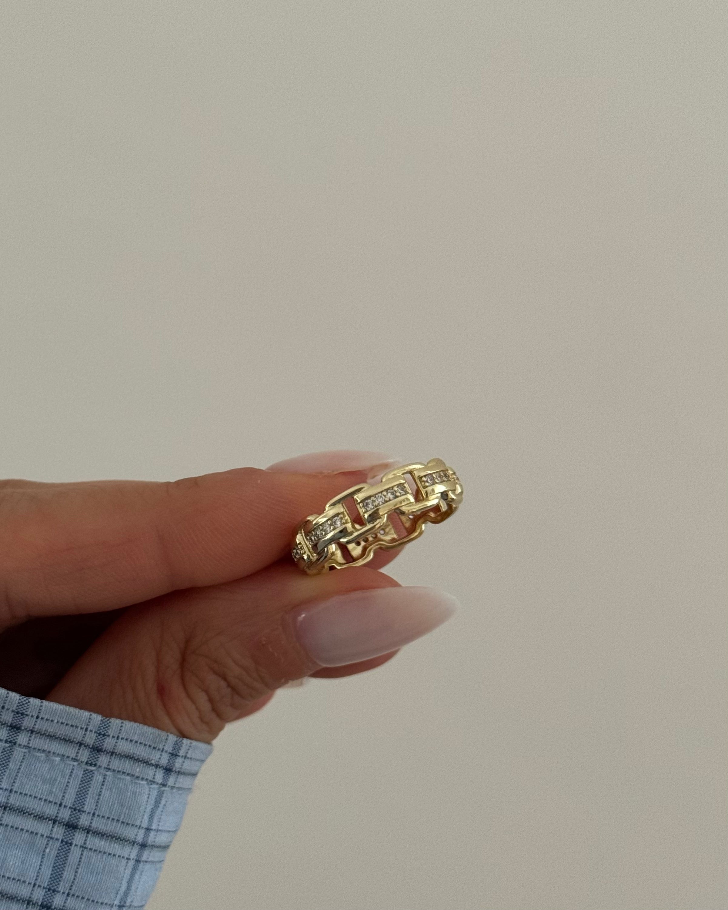 Ring VIP Chain Chic -14K vergoldet