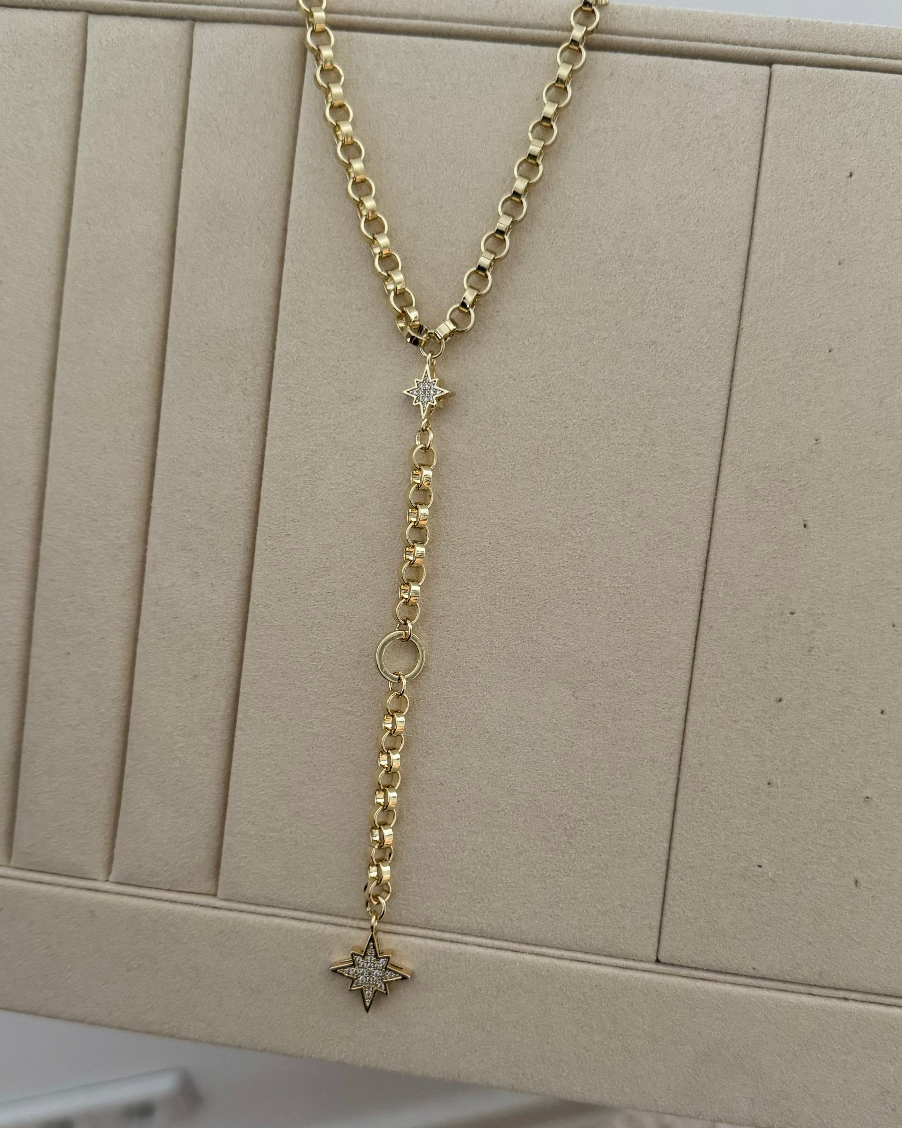 Kette VIP Y Chain Star- 14K vergoldet