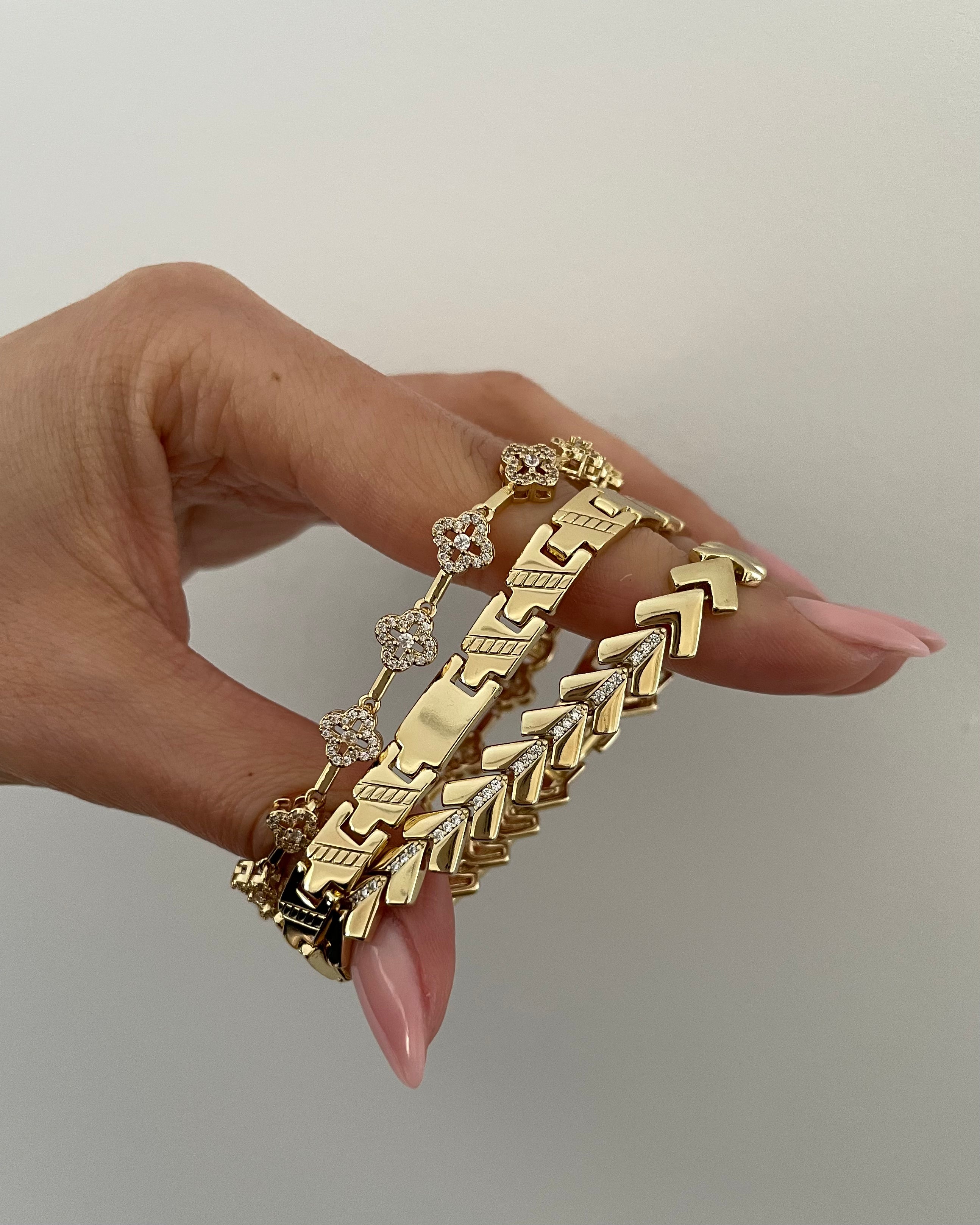 Armband VIP Clover Flower -14K vergoldet