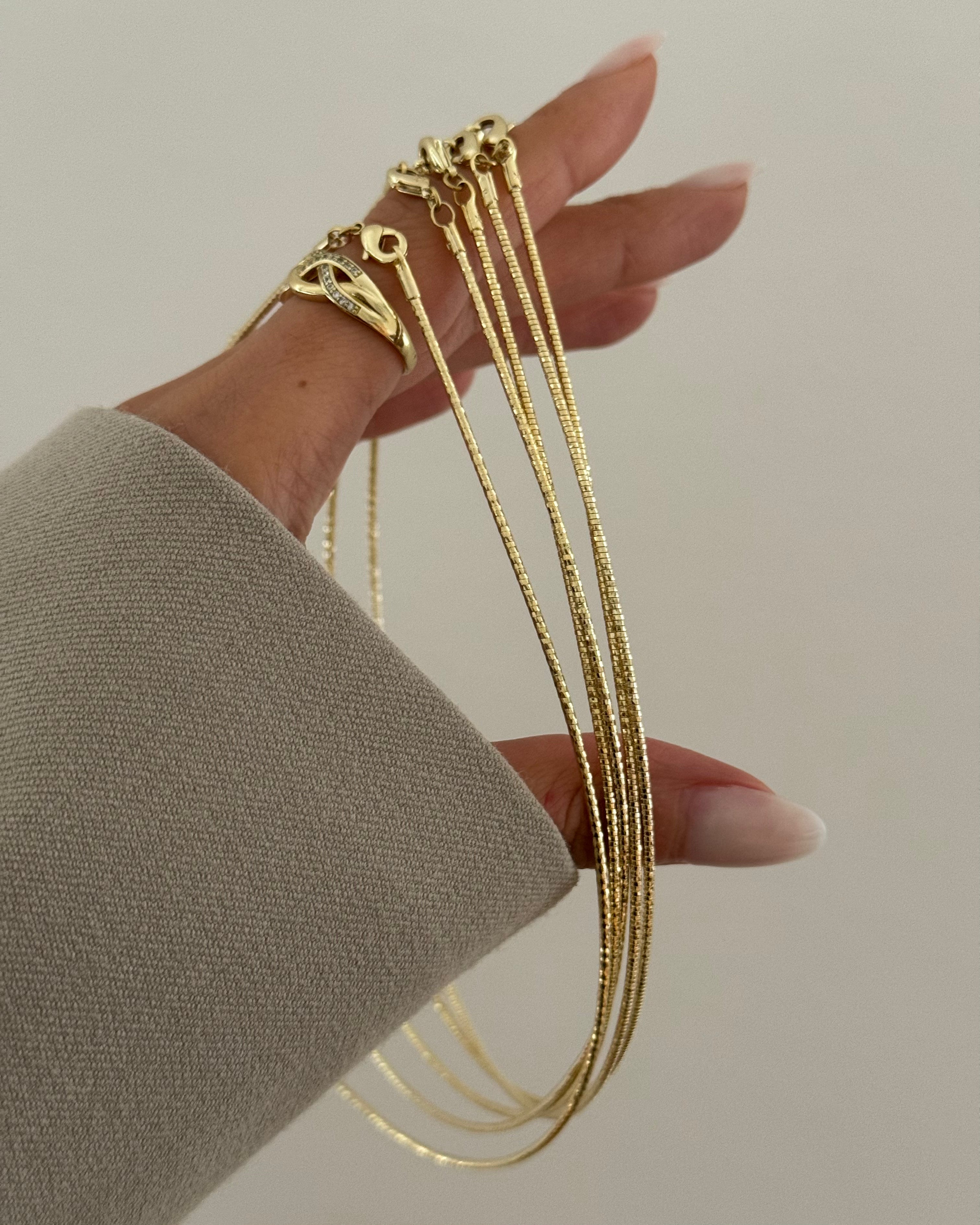 Kette VIP Formstabil Chain -14K vergoldet