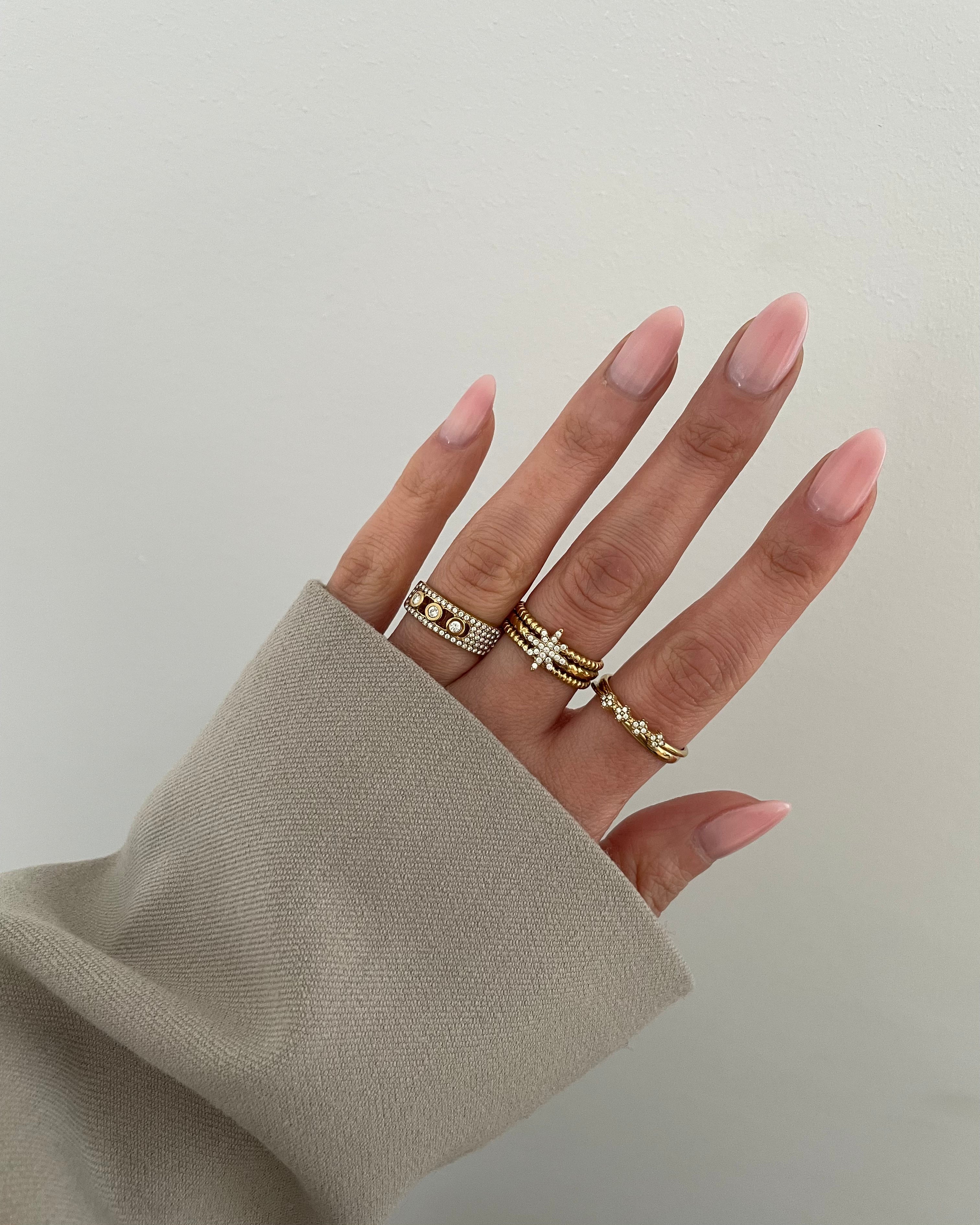 Ring Shine Mireva -18K vergoldet