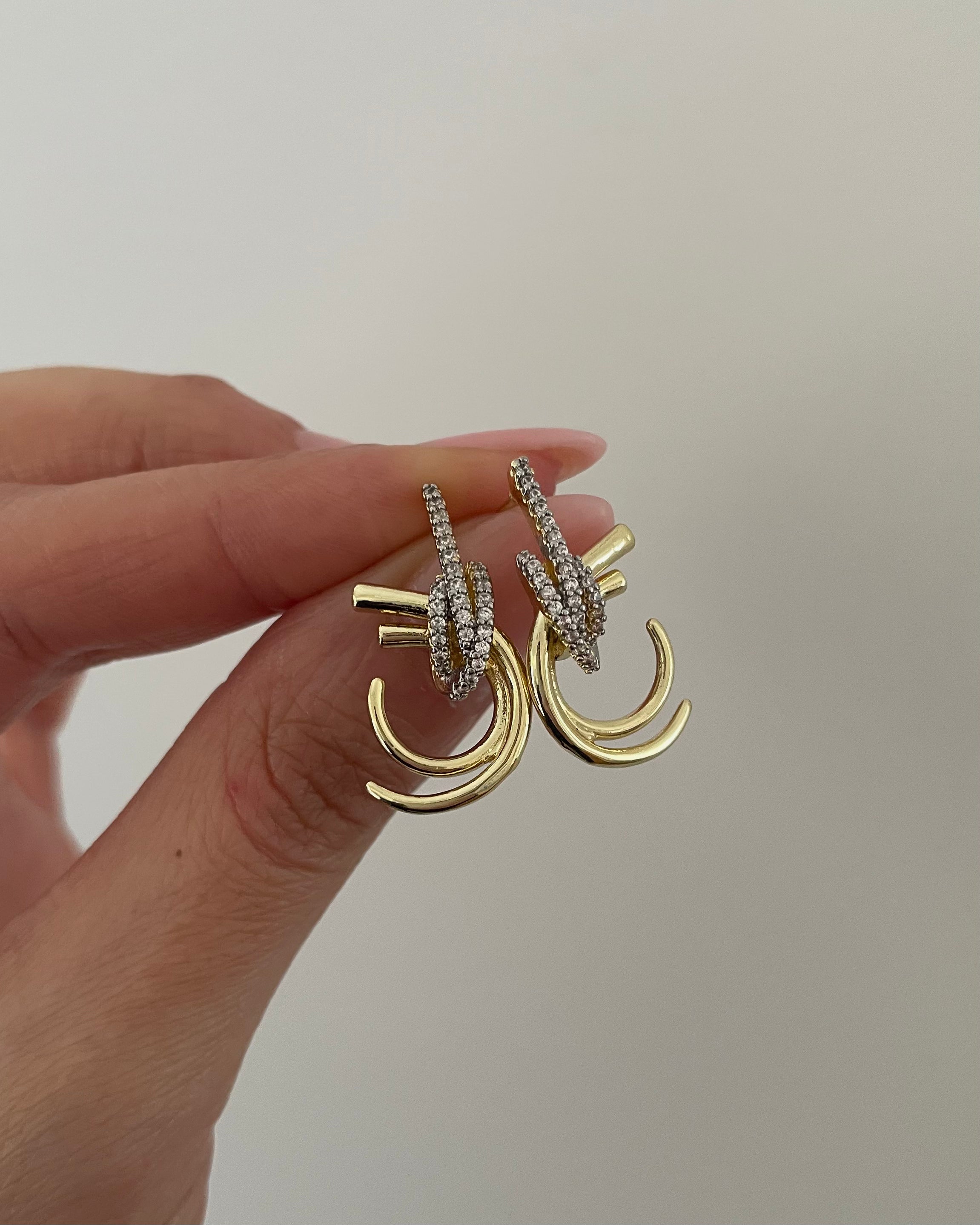 Ohrringe Lux Luna - 14K vergoldet