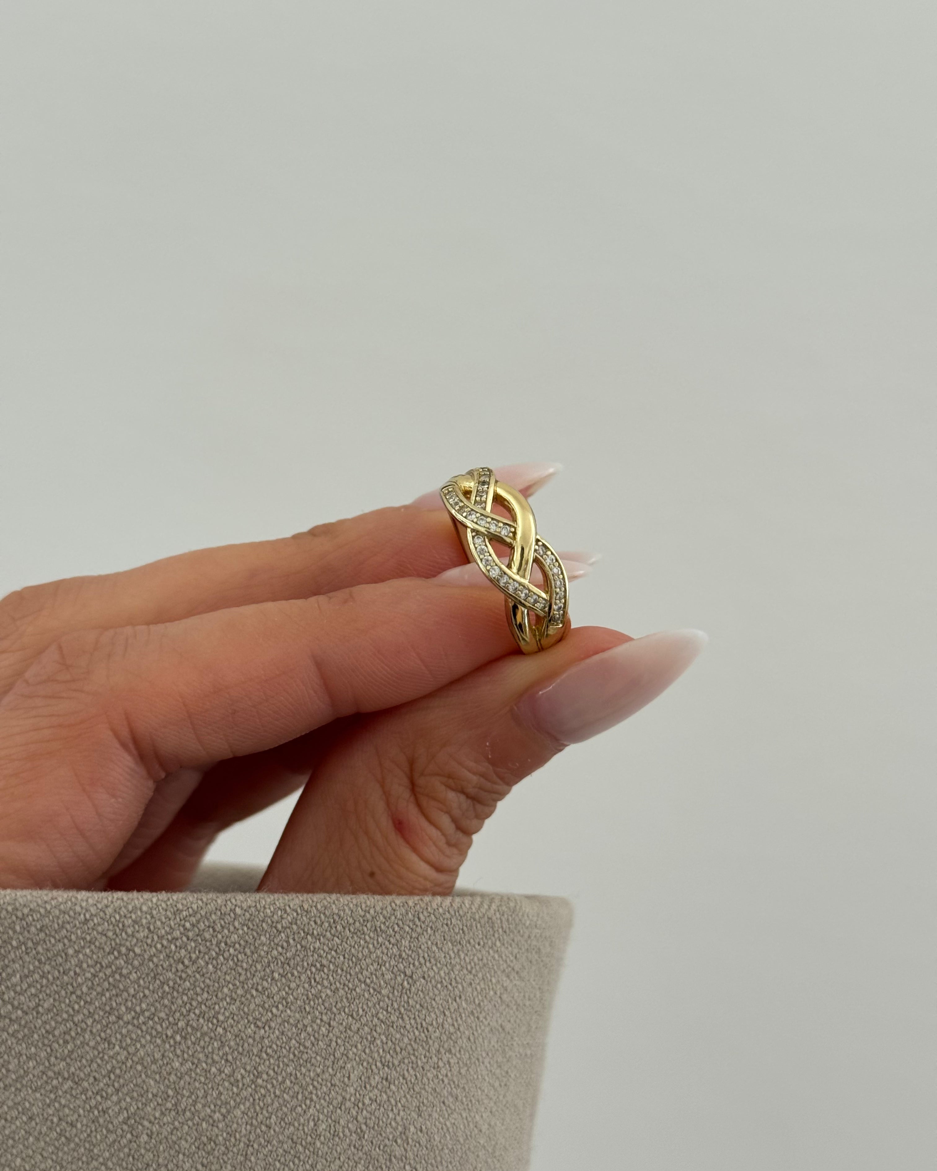 Ring VIP Twist- 14K vergoldet